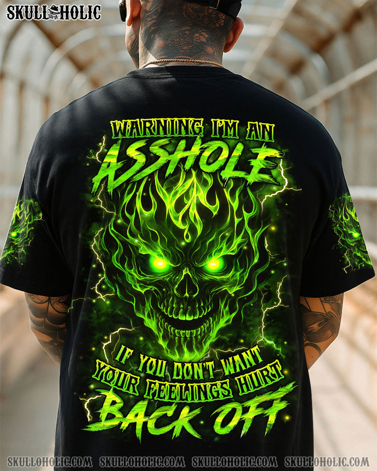 BLISSCORNERS WARNING I'M AN A MAD SKULL ALL OVER PRINT