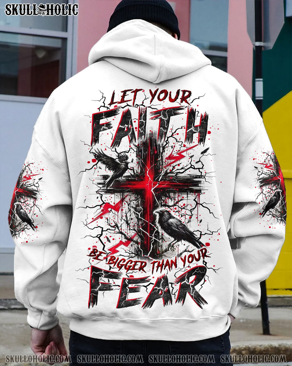 BLISSCORNERS LET YOUR FAITH BE BIGGER THAN YOUR FEAR ALL OVER PRINT