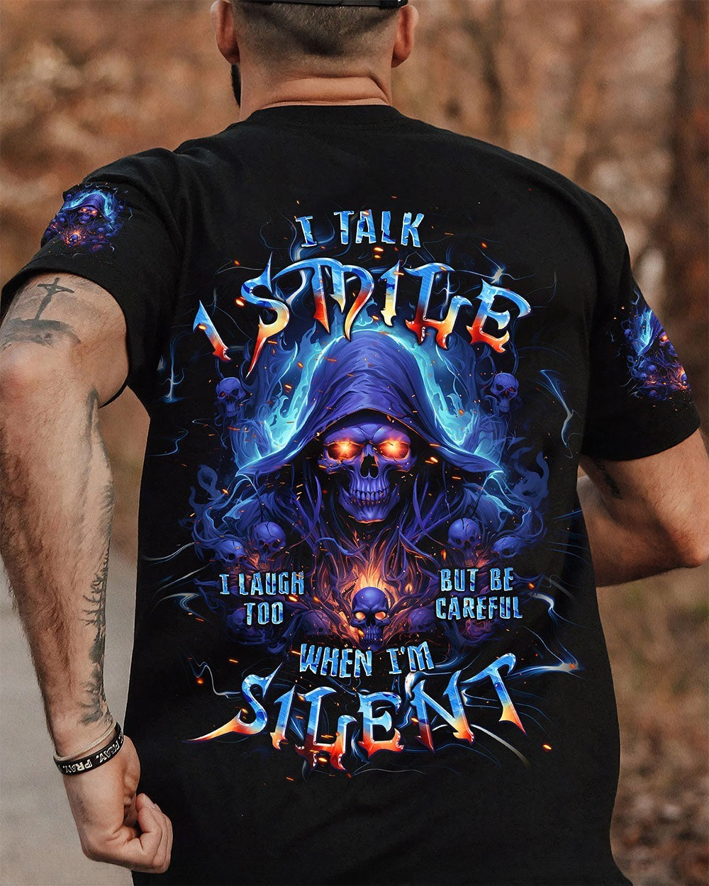 BLISSCORNERS BE CAREFUL WHEN I'M SILENT REAPER ALL OVER PRINT