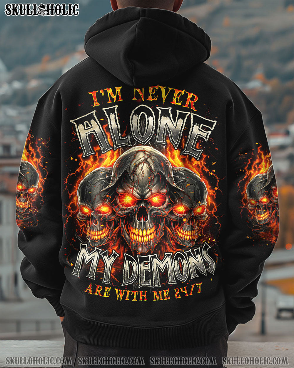 BLISSCORNERS MY DEMONS ARE WITH ME 24/7 ALL OVER PRINT