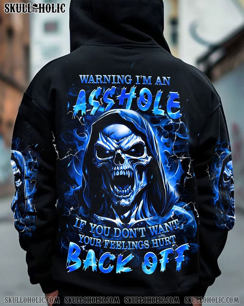 BLISSCORNERS WARNING I'M AN A SKULL ALL OVER PRINT