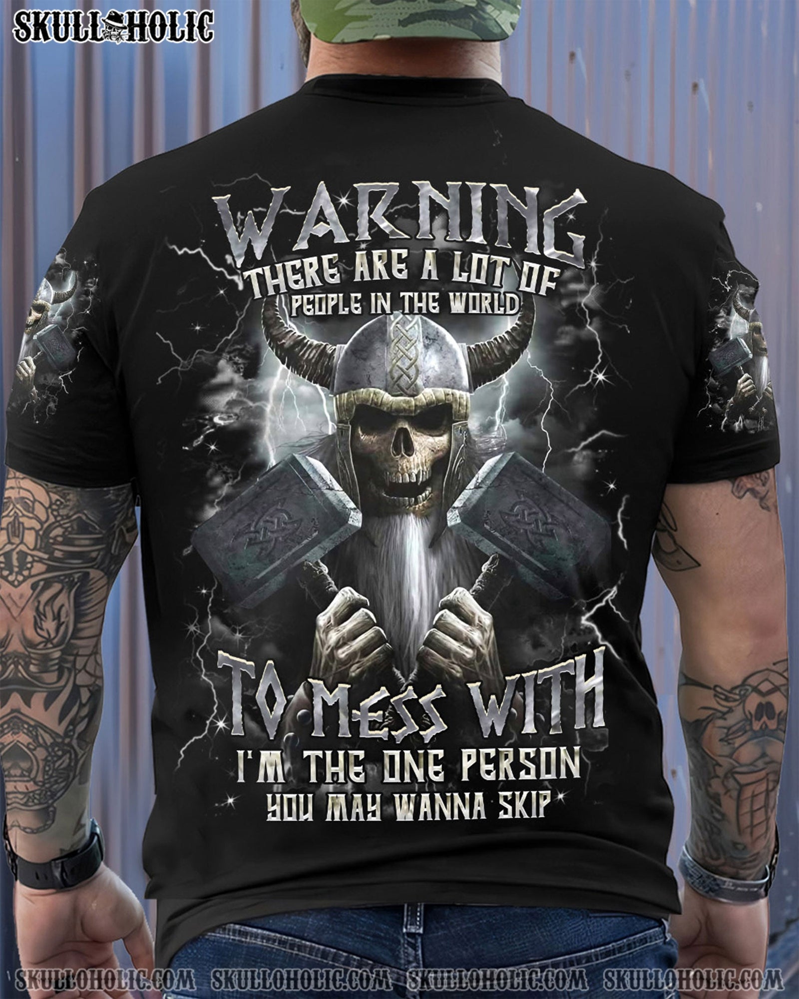 BLISSCORNERS I'M THE ONE PERSON YOU MAY WANNA SKIP ALL OVER PRINT