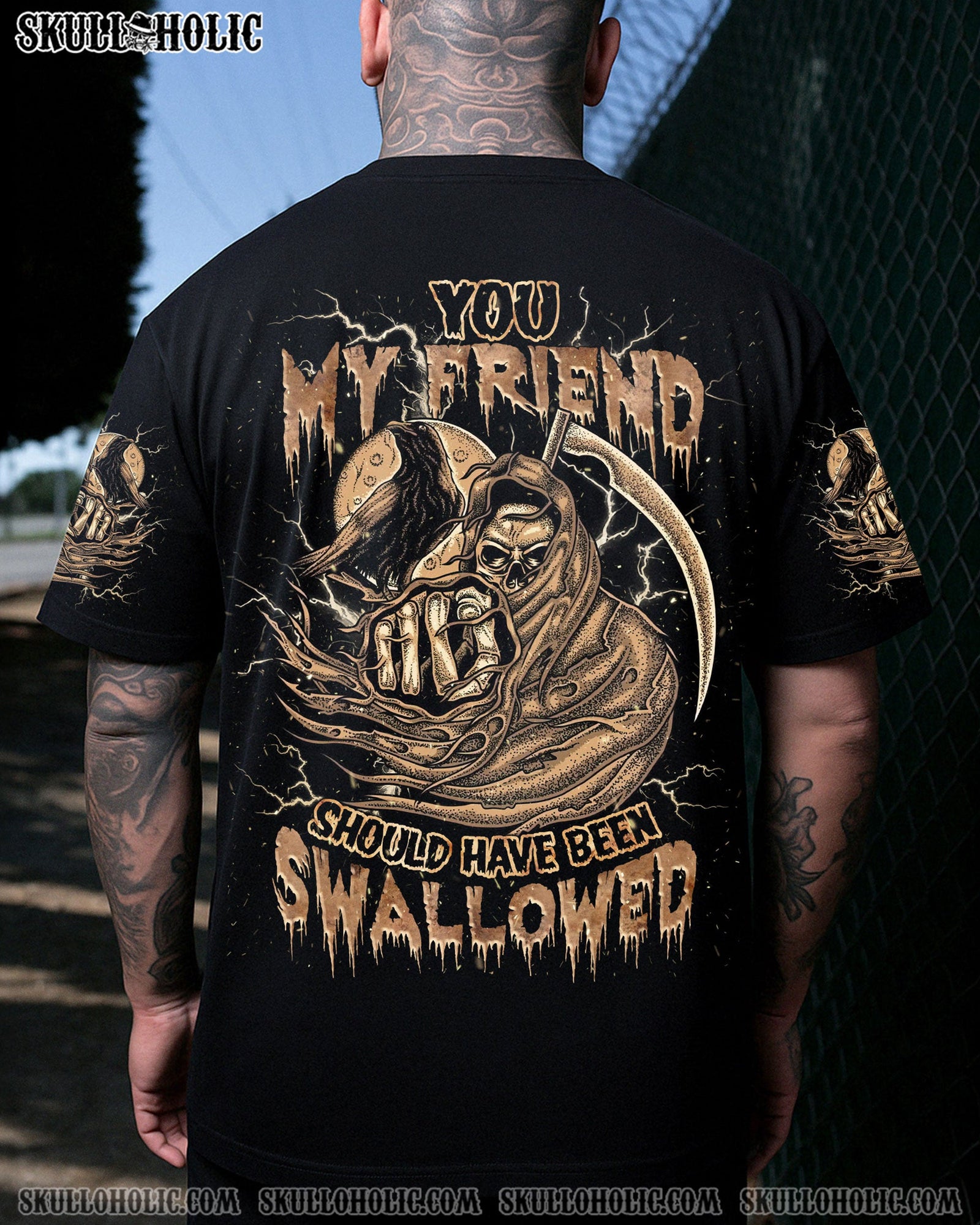 BLISSCORNERS YOU MY FRIEND SHOULD HAVE BEEN SWALLOWED ALL OVER PRINT
