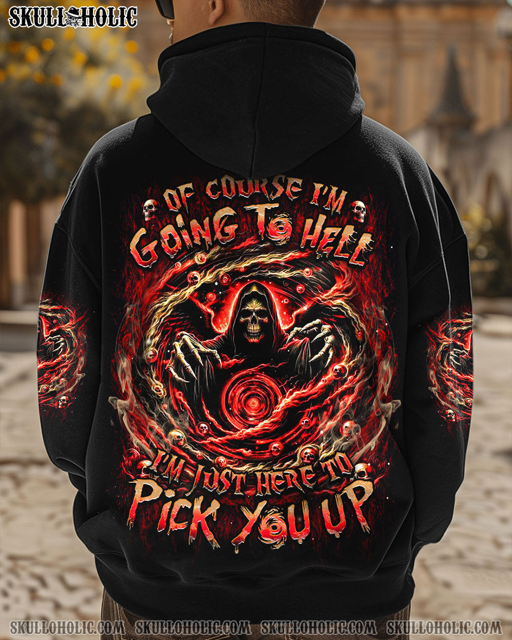 BLISSCORNERS OF COURSE I'M GOING TO HELL REAPER ALL OVER PRINT