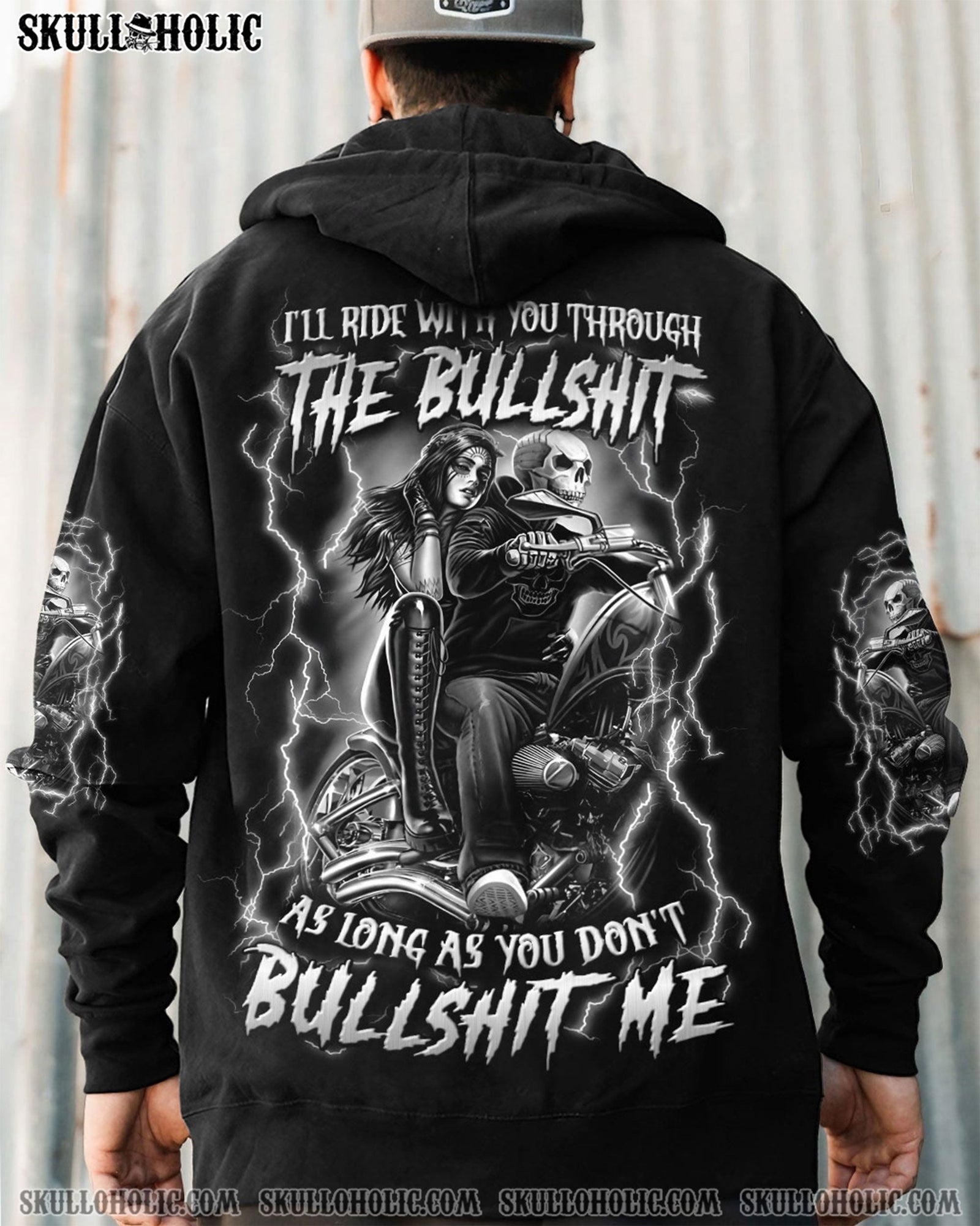 BLISSCORNERS I'LL RIDE WITH YOU THROUGH THE B ALL OVER PRINT