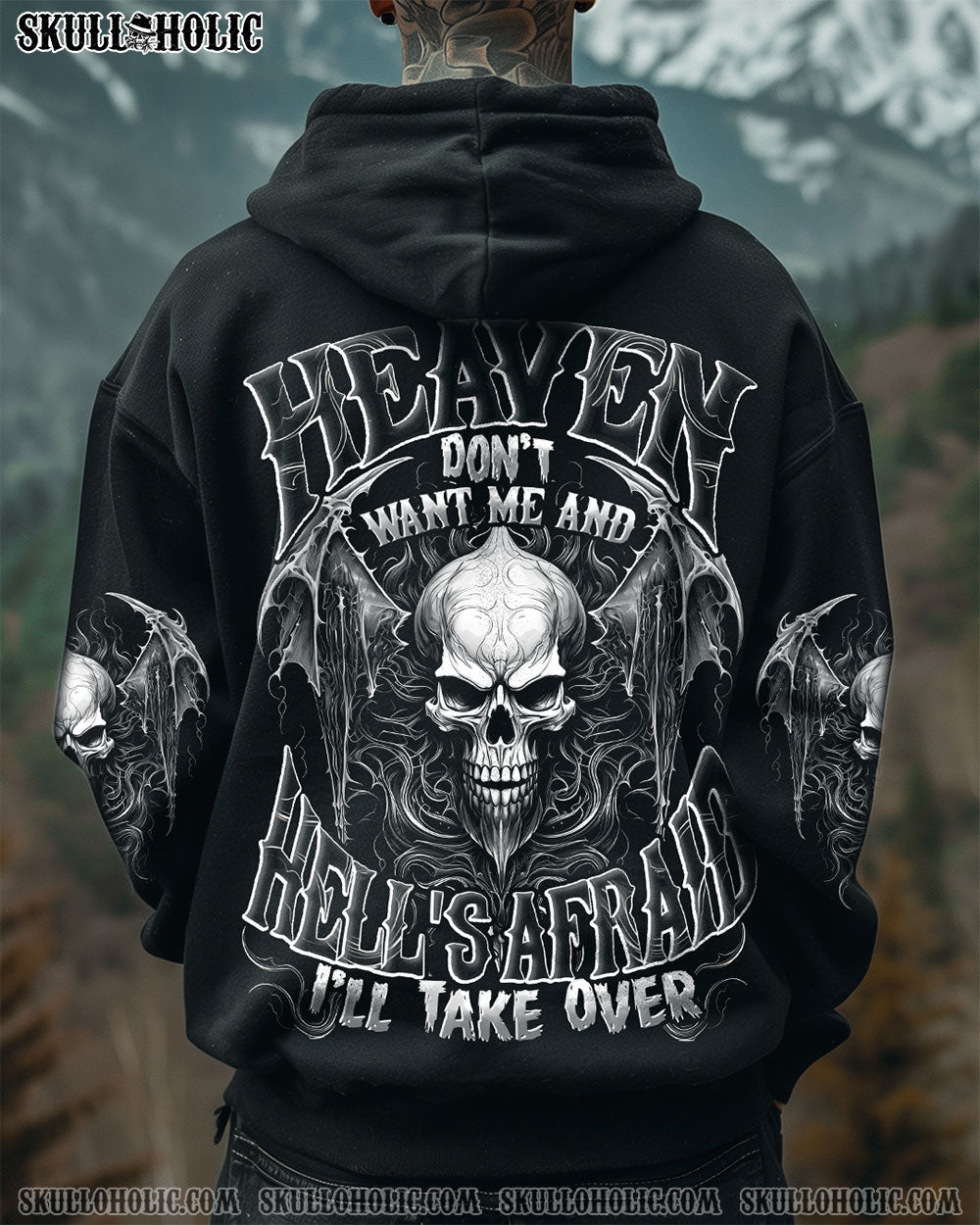 BLISSCORNERS HEAVEN DON'T WANT ME ALL OVER PRINT