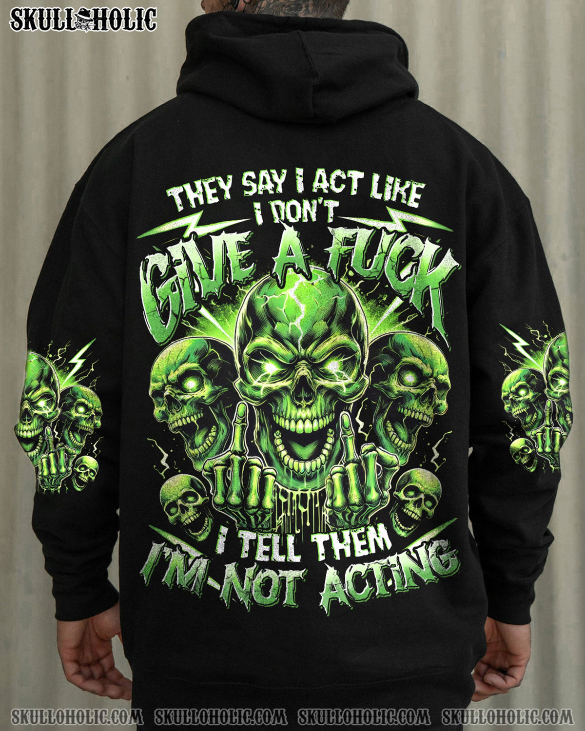 BLISSCORNERS I'M NOT ACTING SKULL ALL OVER PRINT