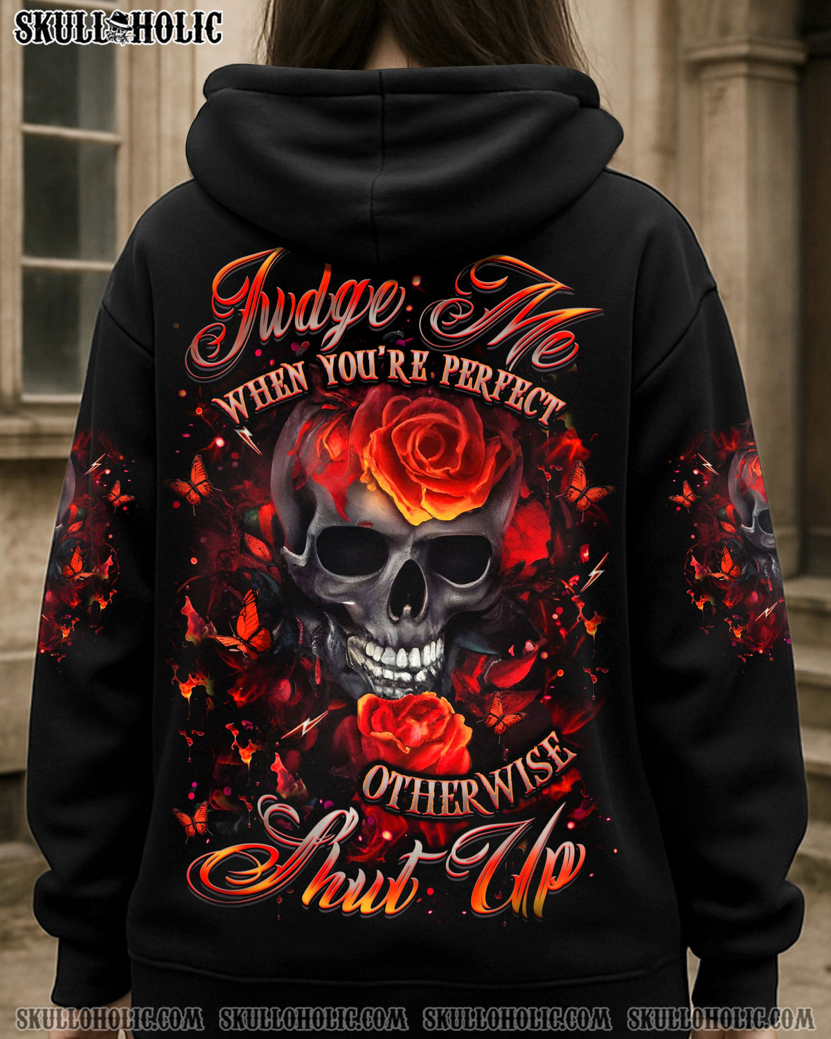 BLISSCORNERS JUDGE ME WHEN SKULL ALL OVER PRINT