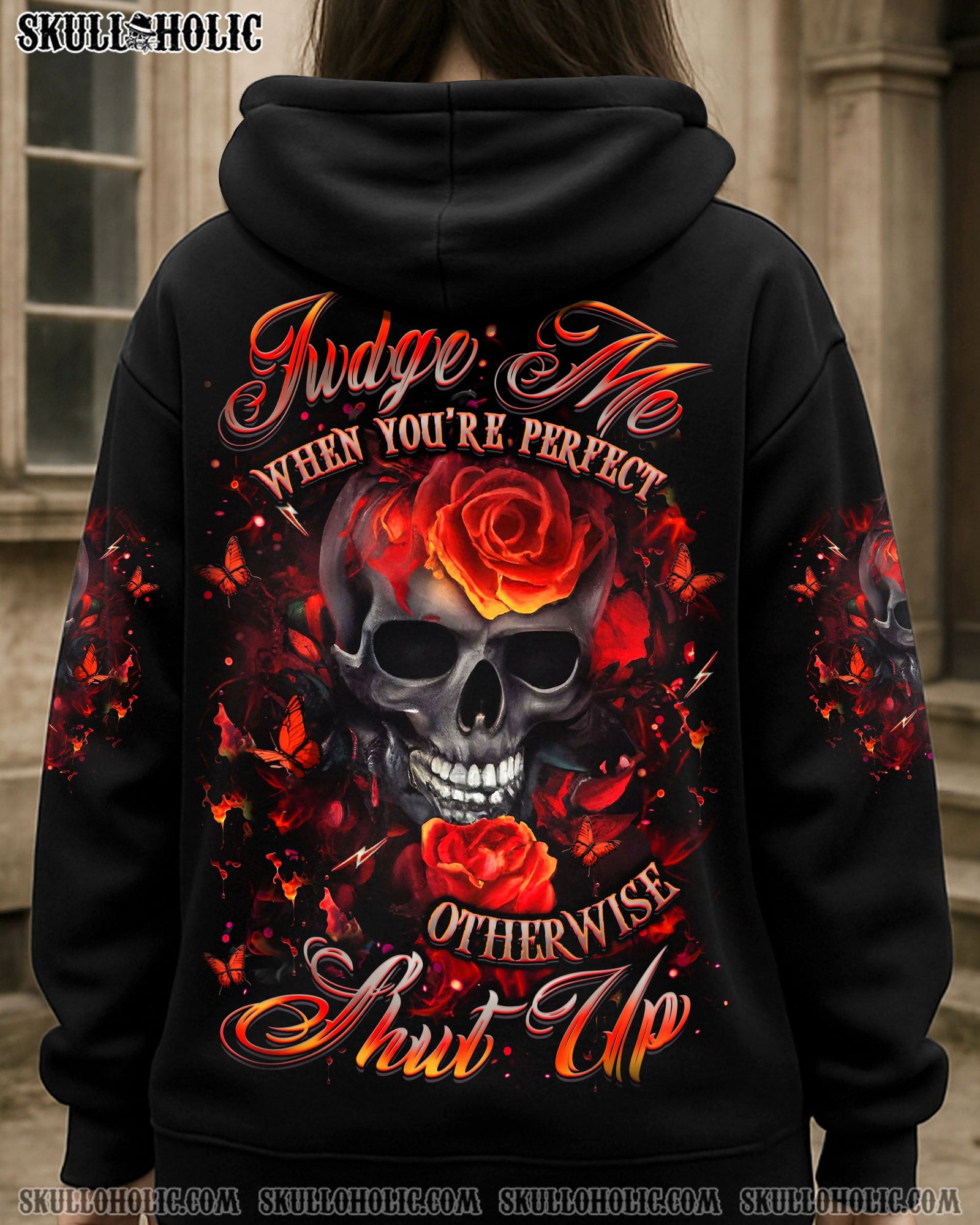 BLISSCORNERS JUDGE ME WHEN SKULL ALL OVER PRINT