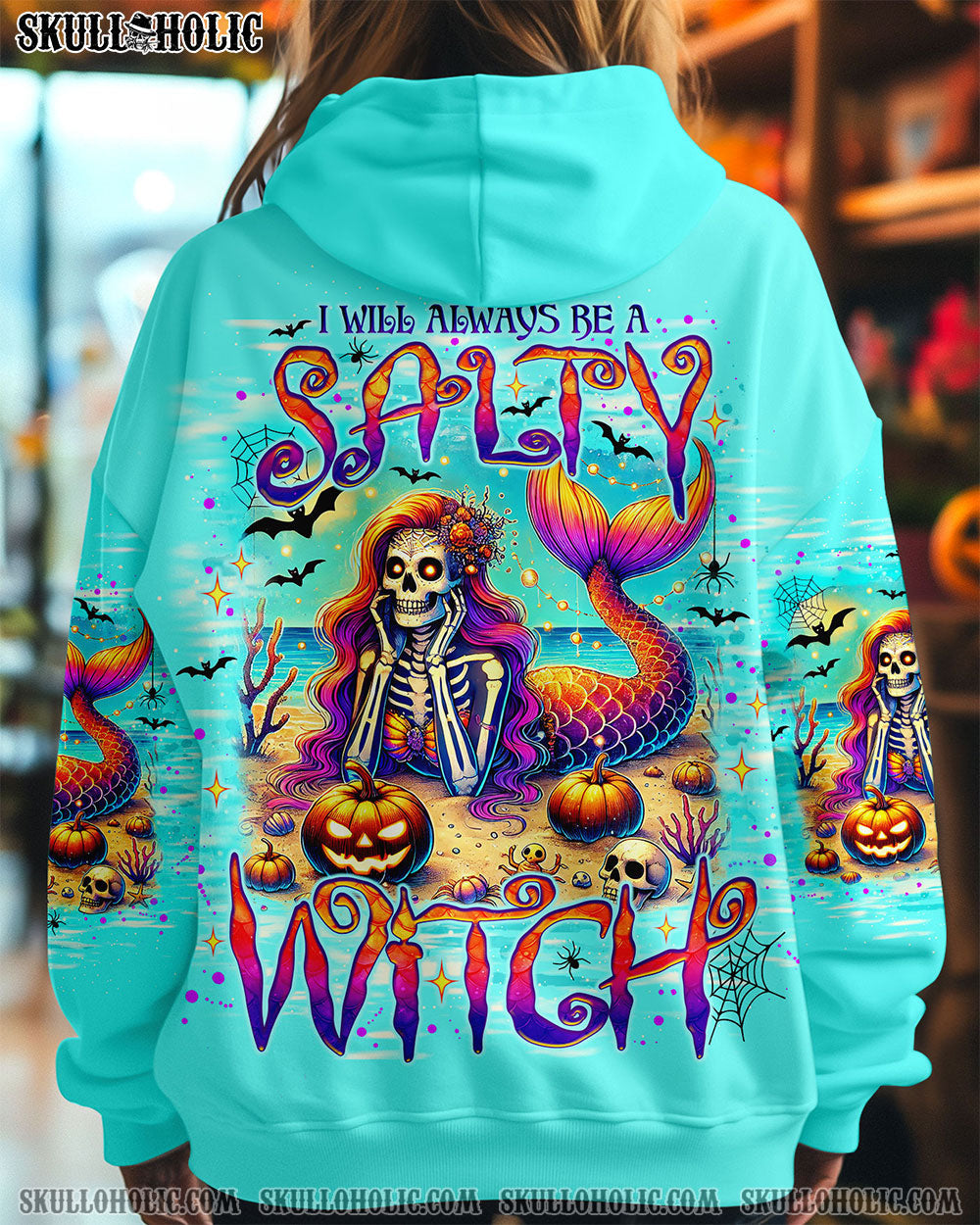 BLISSCORNERS SALTY WITCH MERMAID HALLOWEEN ALL OVER PRINT