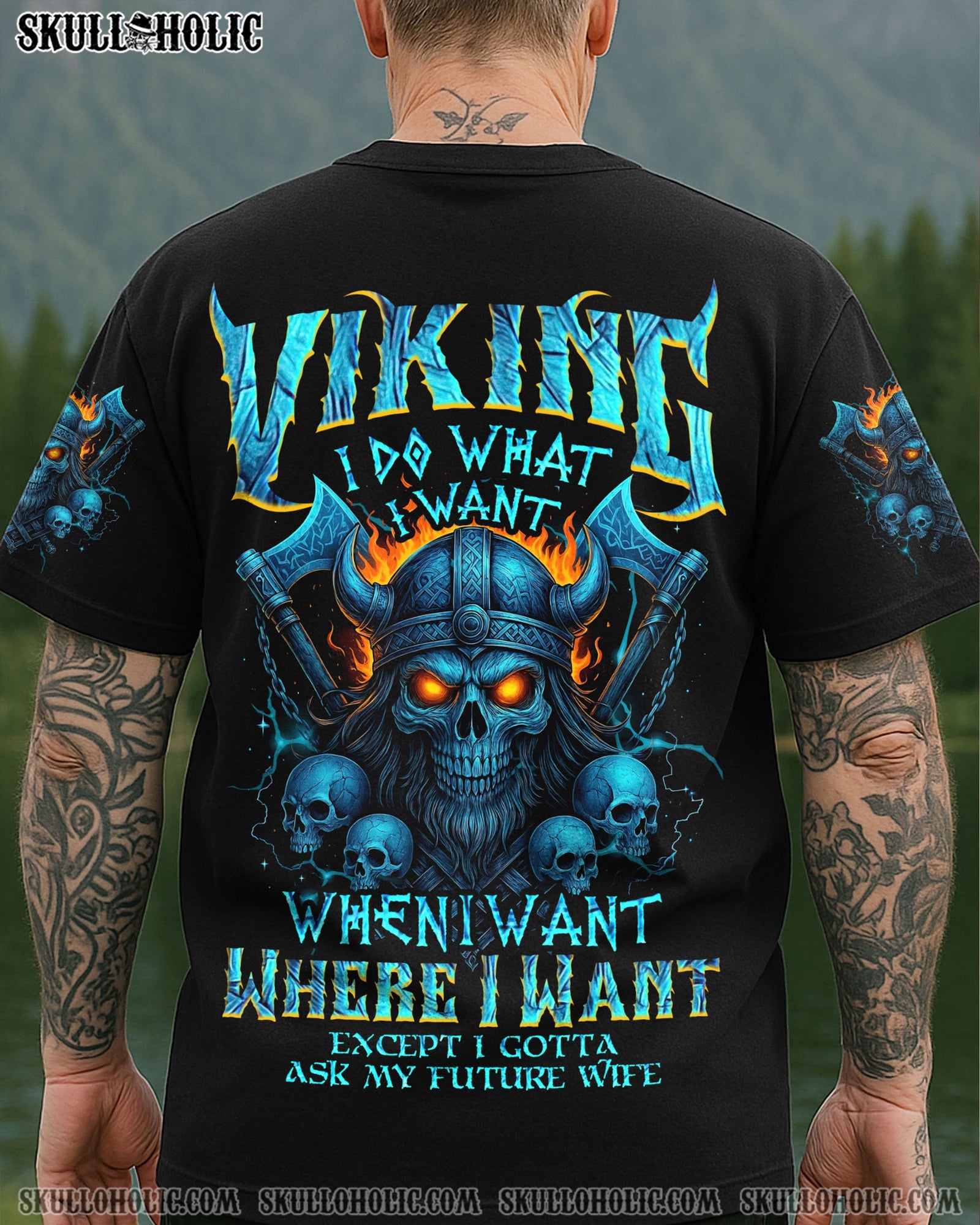 BLISSCORNERS I DO WHAT I WANT WHEN I WANT WHERE I WANT VIKING ALL OVER PRINT