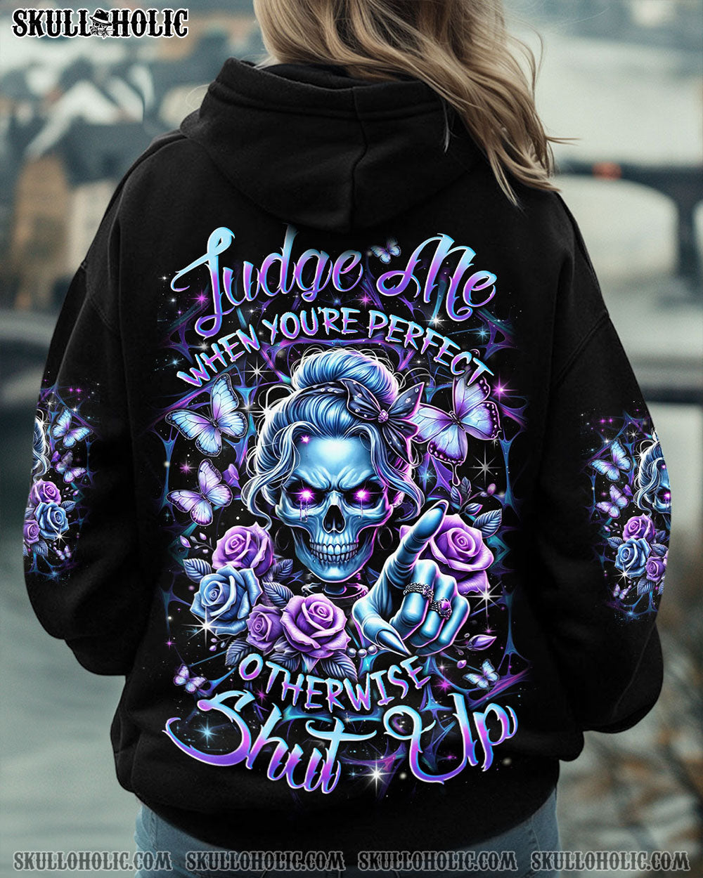 BLISSCORNERS JUDGE ME WHEN SKULL ALL OVER PRINT