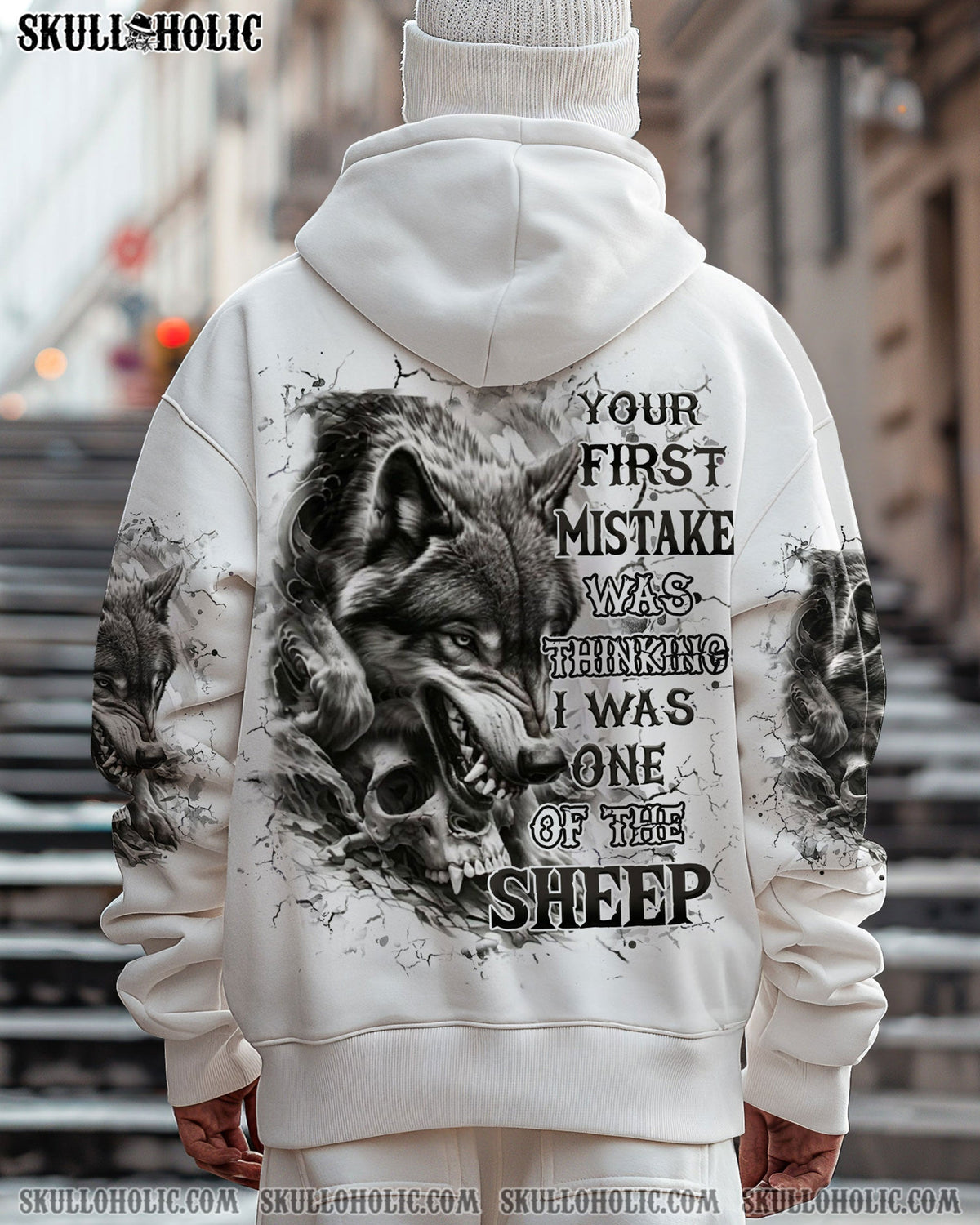 BLISSCORNERS YOUR FIRST MISTAKE WOLF SKULL ALL OVER PRINT