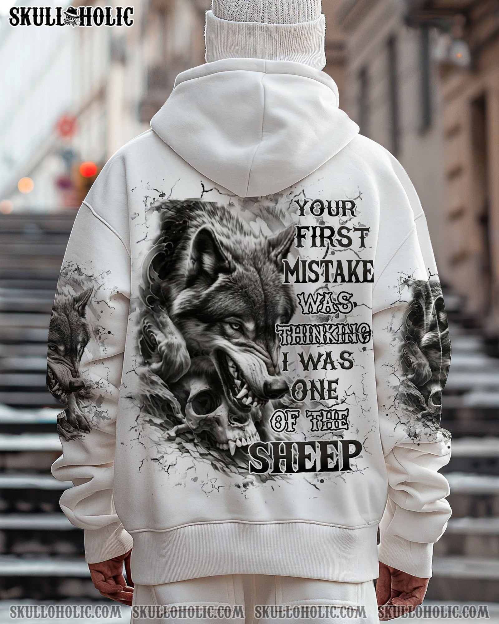 BLISSCORNERS YOUR FIRST MISTAKE WOLF SKULL ALL OVER PRINT