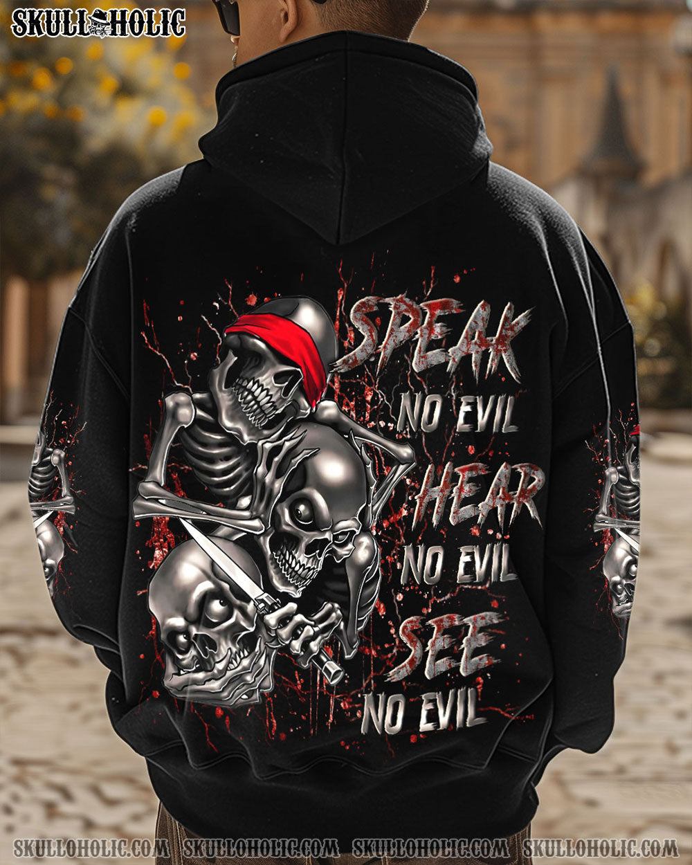 BLISSCORNERS SEE NO HEAR NO SPEAK NO ALL OVER PRINT