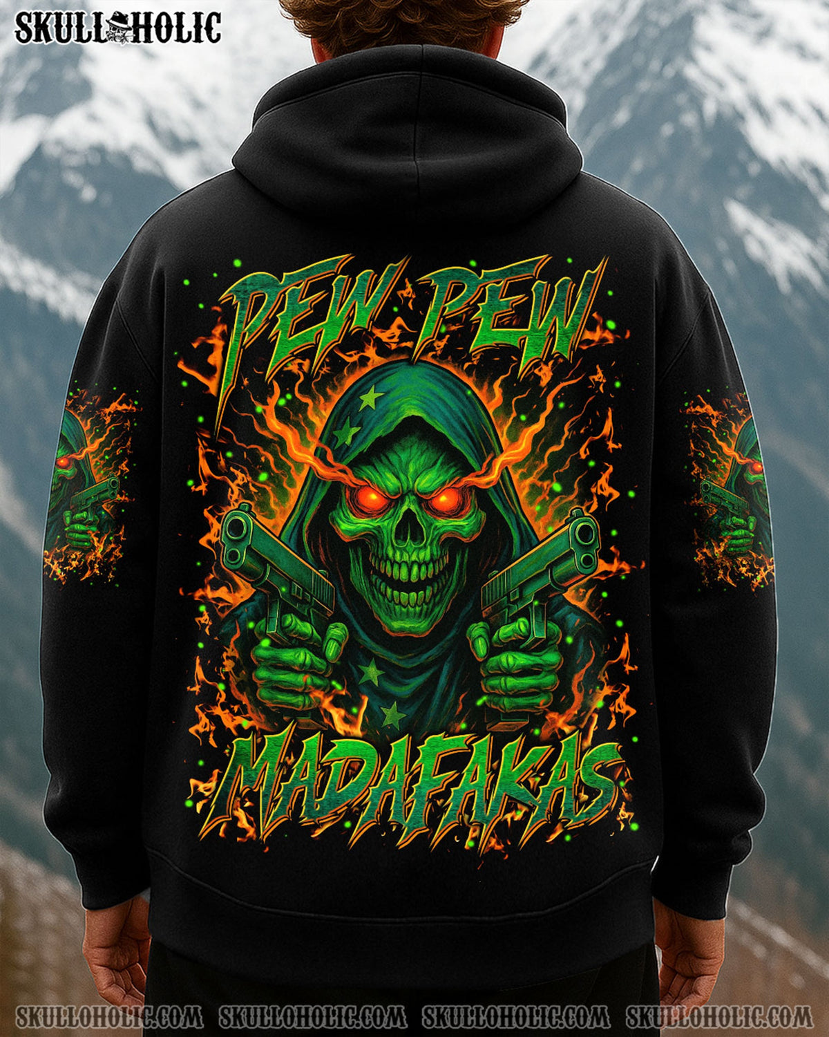 BLISSCORNERS PEW PEW MADAFAKAS SKULL REAPER ALL OVER PRINT