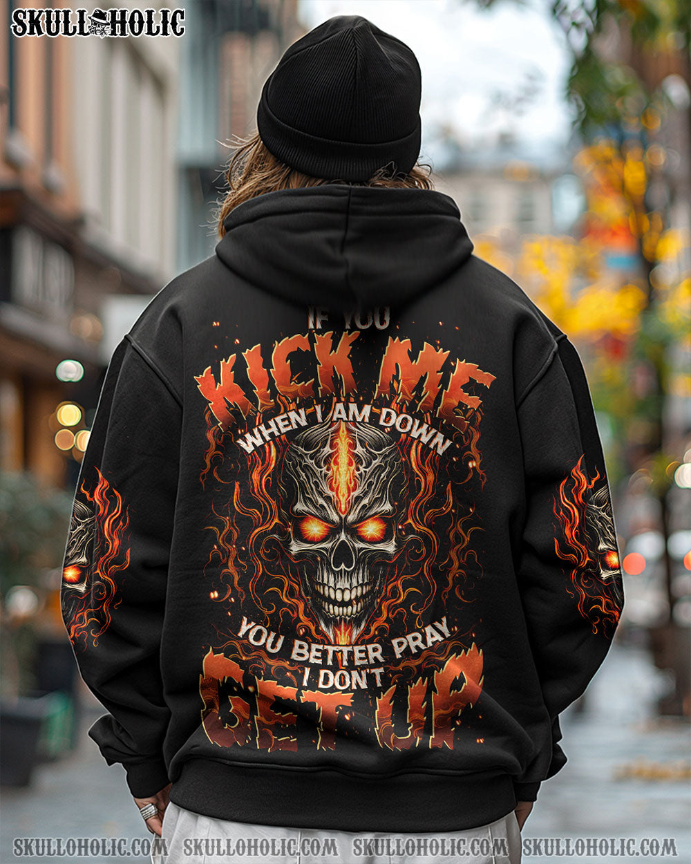 BLISSCORNERS IF YOU KICK ME WHEN I AM DOWN ALL OVER PRINT
