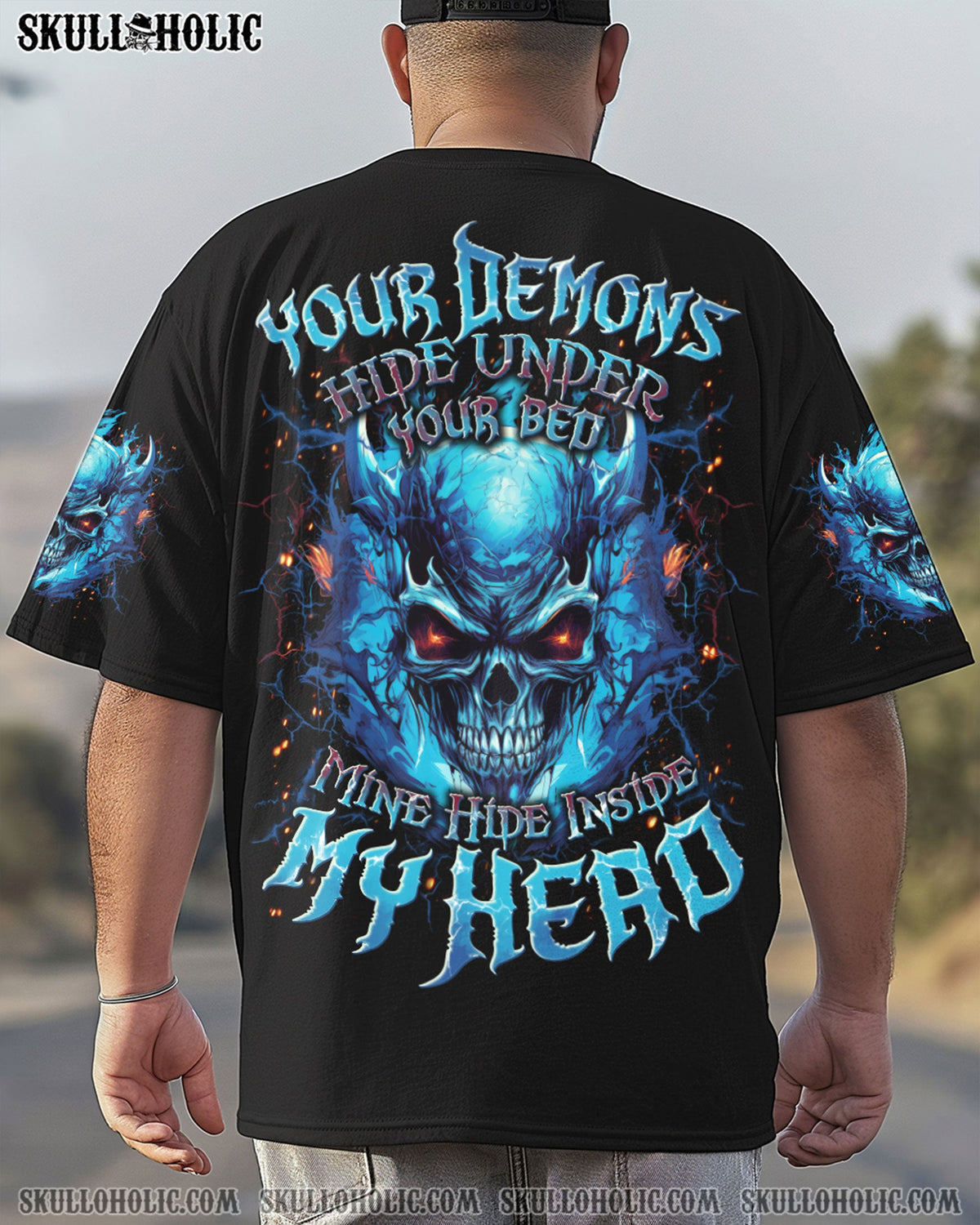 BLISSCORNERS YOUR DEMONS HIDE UNDER YOUR BED ALL OVER PRINT