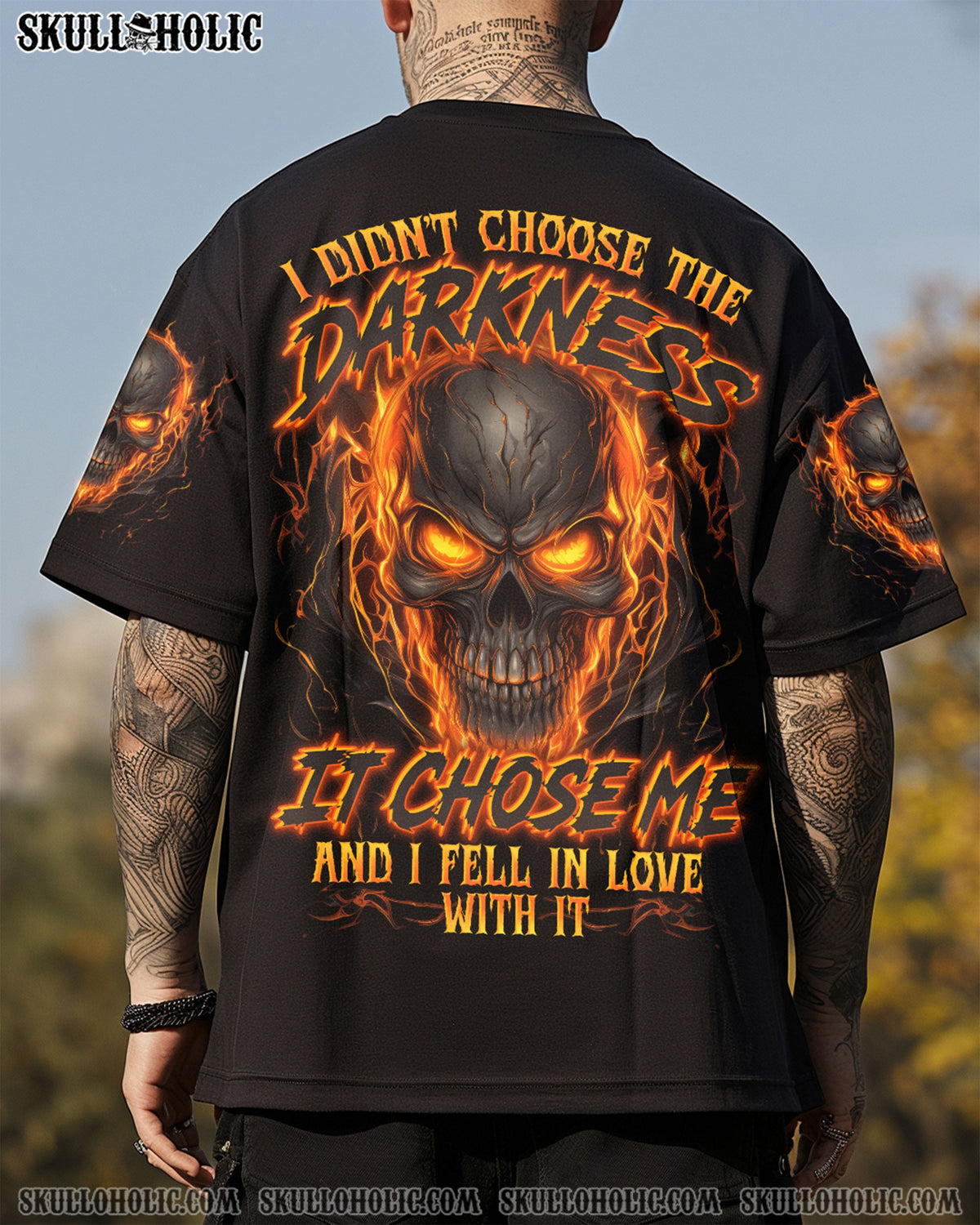BLISSCORNERS THE DARKNESS CHOOSE ME SKULL ALL OVER PRINT