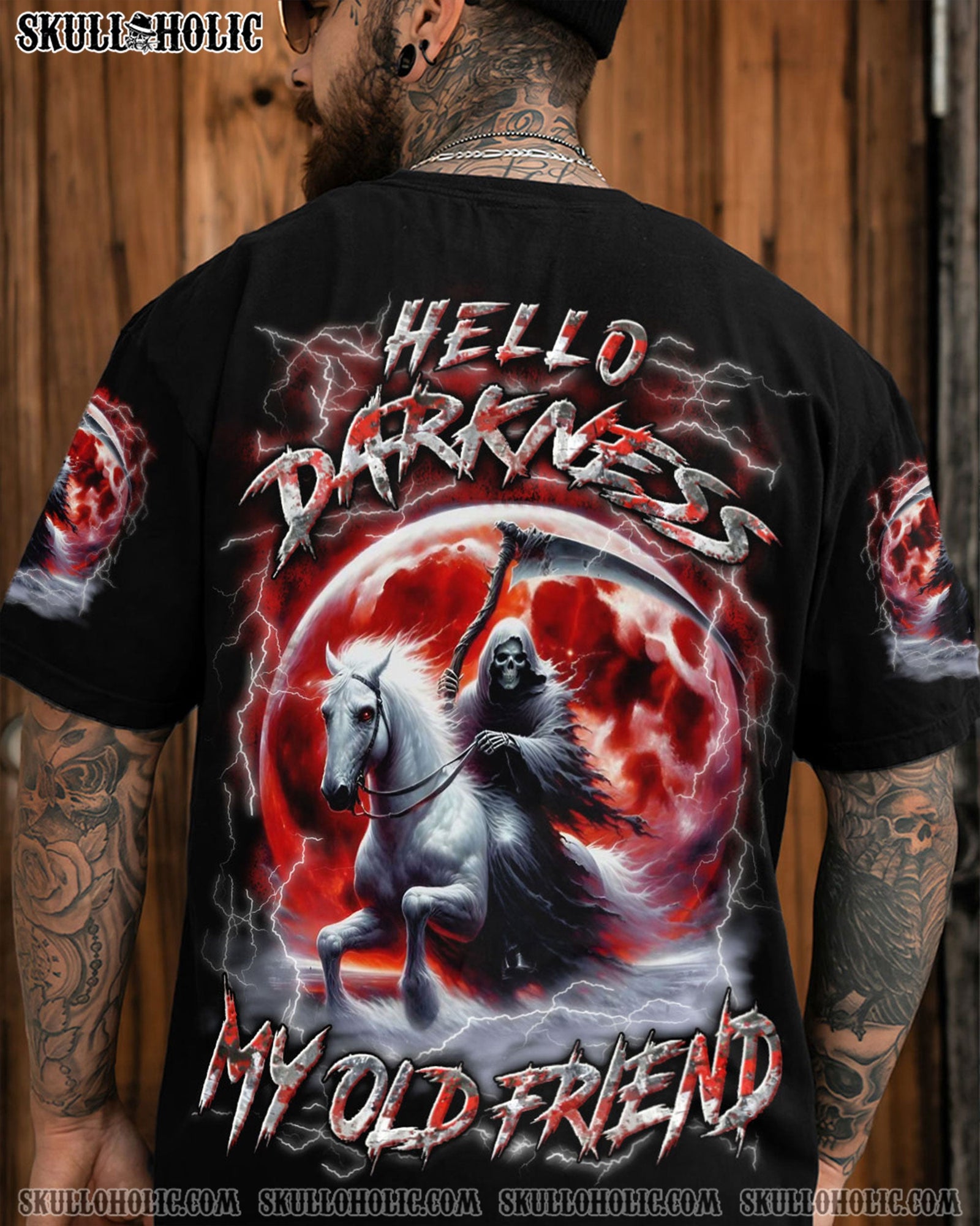 BLISSCORNERS HELLO DARKNESS MY OLD FRIEND ALL OVER PRINT