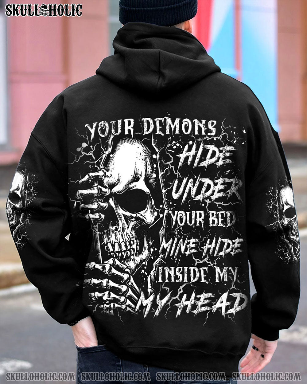 BLISSCORNERS YOUR DEMONS HIDE UNDER YOUR BED ALL OVER PRINT