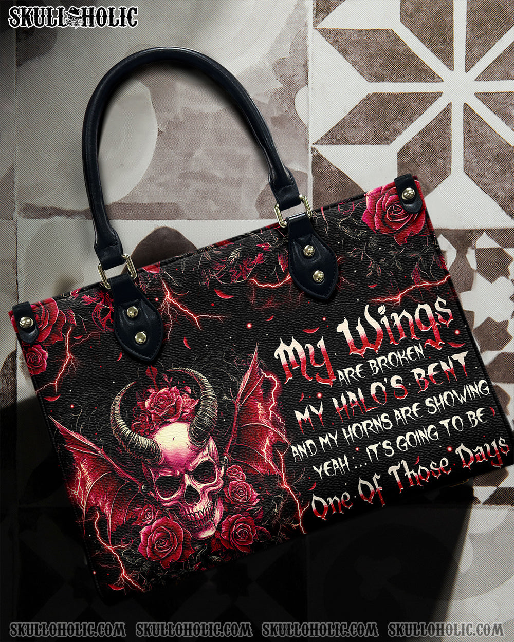 BLISSCORNERS IT'S GOING TO BE ONE OF THOSE DAYS LEATHER HANDBAG