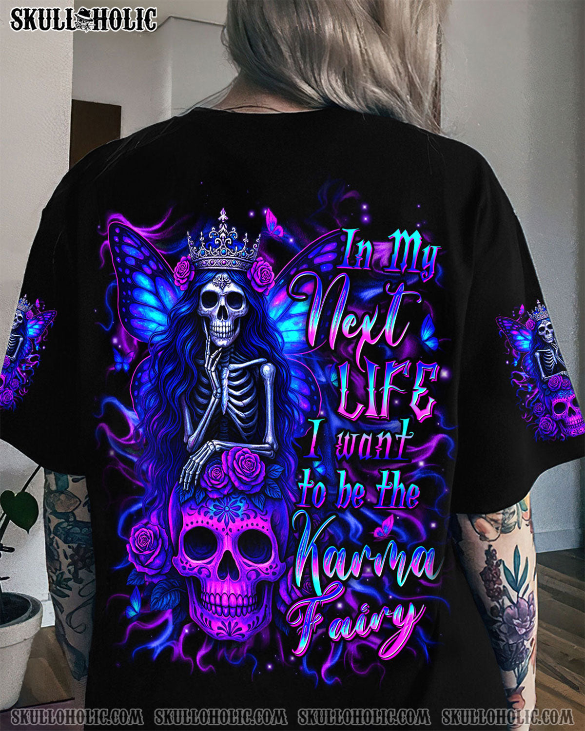 BLISSCORNERS KARMA FAIRY SKULL ALL OVER PRINT