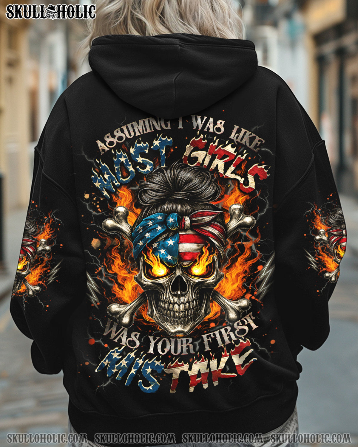 BLISSCORNERS I'M A B DON'T TRY ME MESSY BUN ALL OVER PRINT