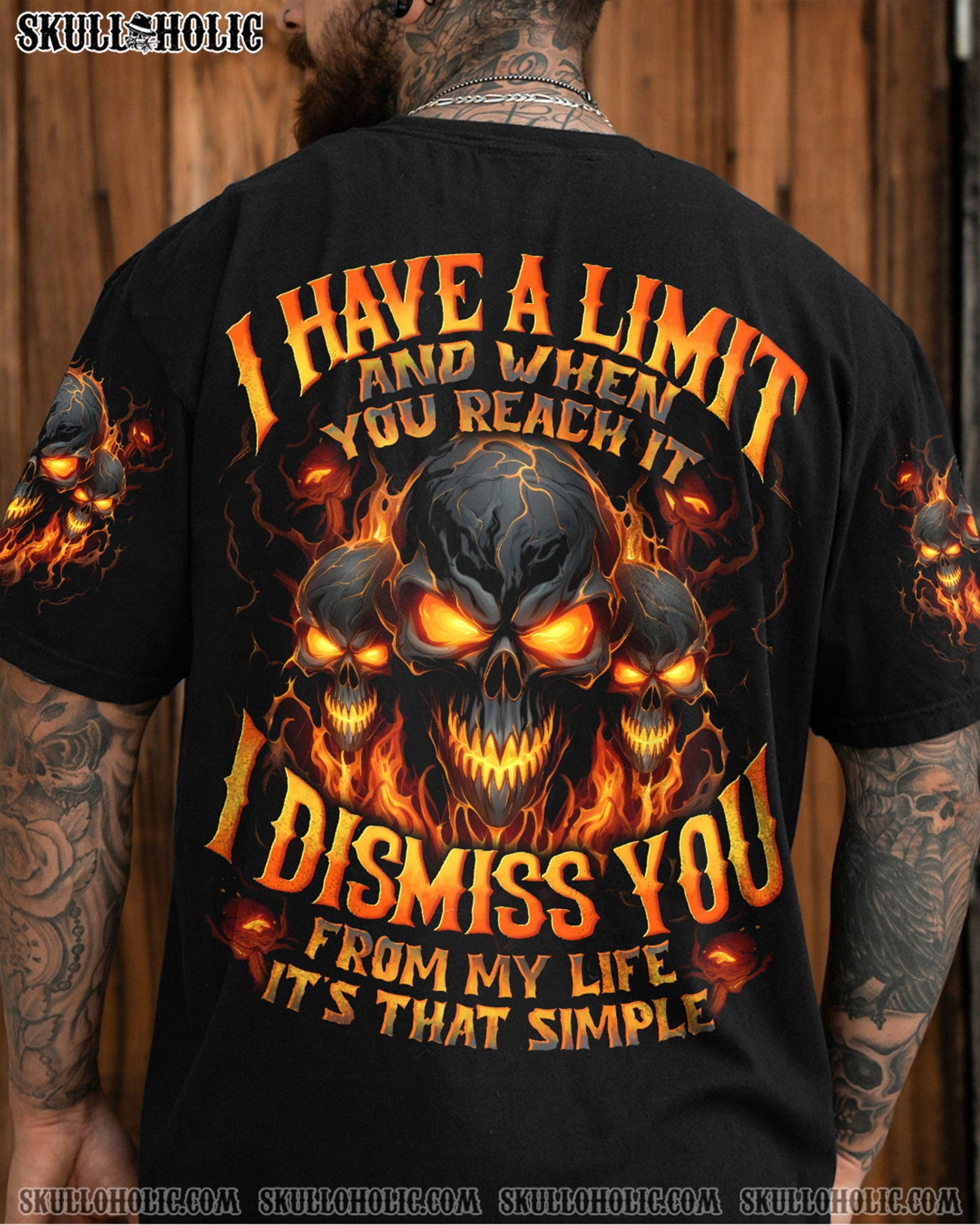 BLISSCORNERS I HAVE A LIMIT SKULL ALL OVER PRINT