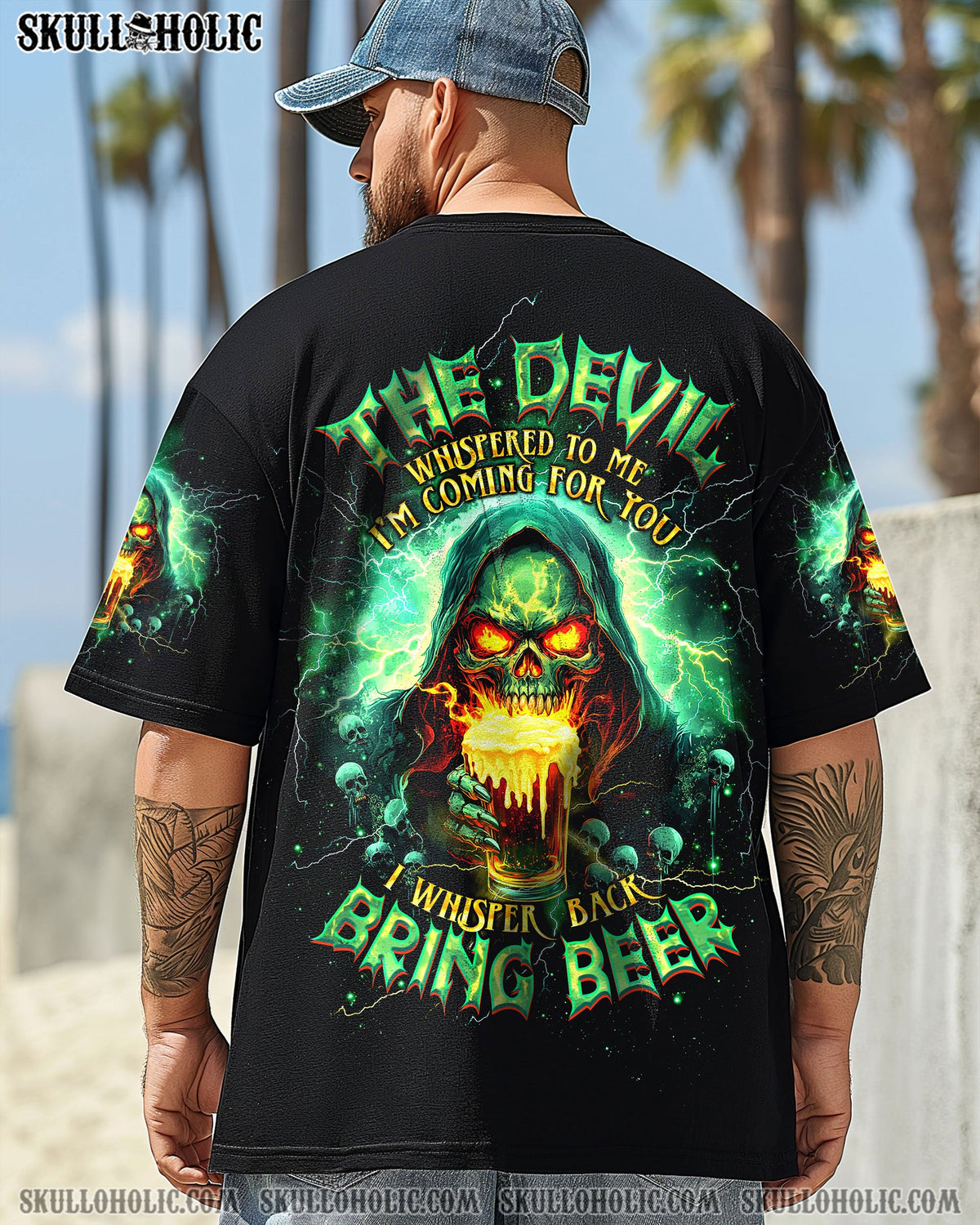 BLISSCORNERS BRING BEER SKULL ALL OVER PRINT