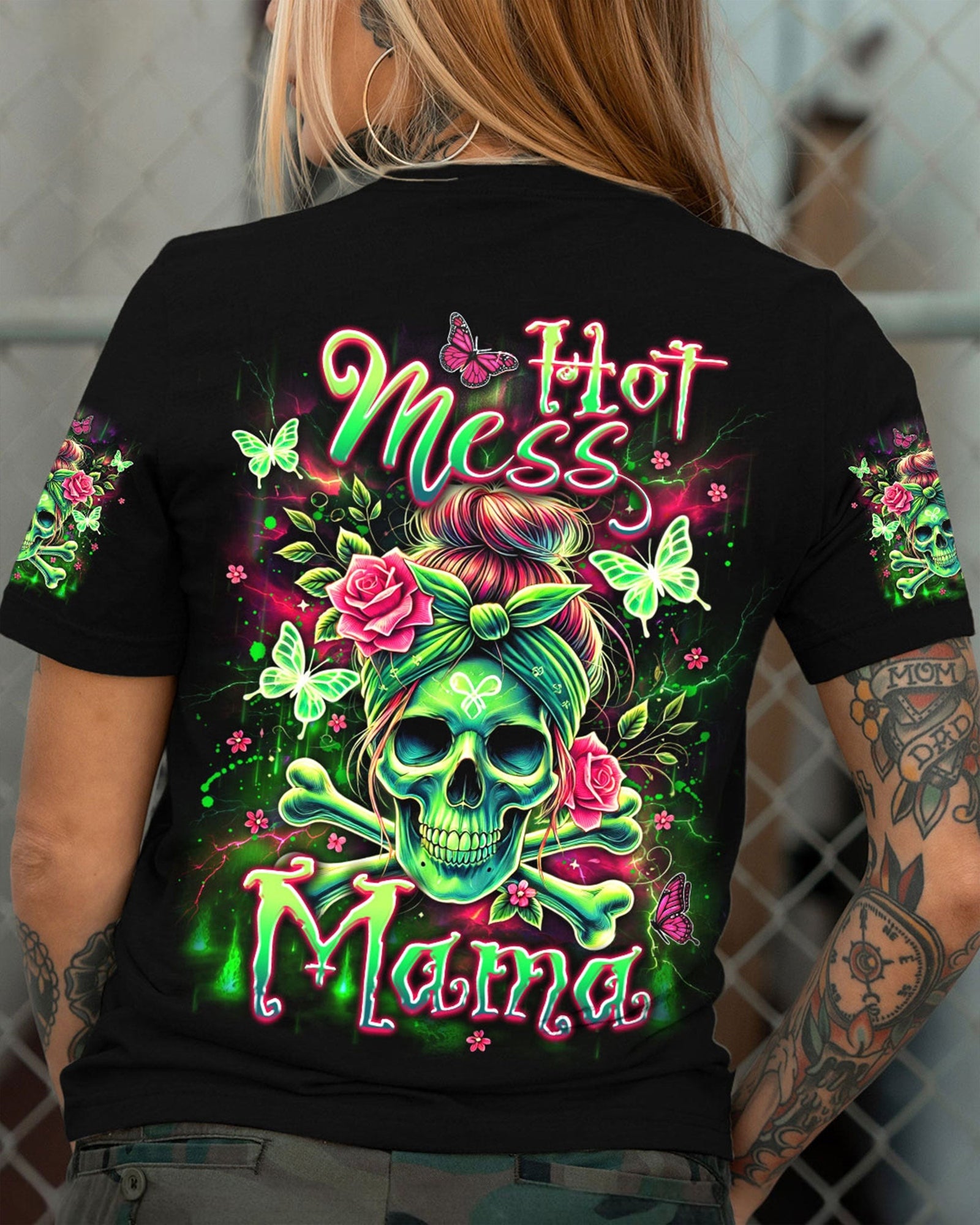 BLISSCORNERS HOT MESS MAMA ALL OVER PRINT