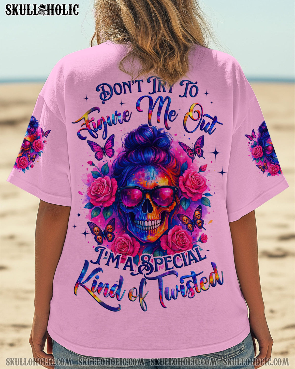BLISSCORNERS I'M NOT JUST A MOM MESSY BUN ALL OVER PRINT