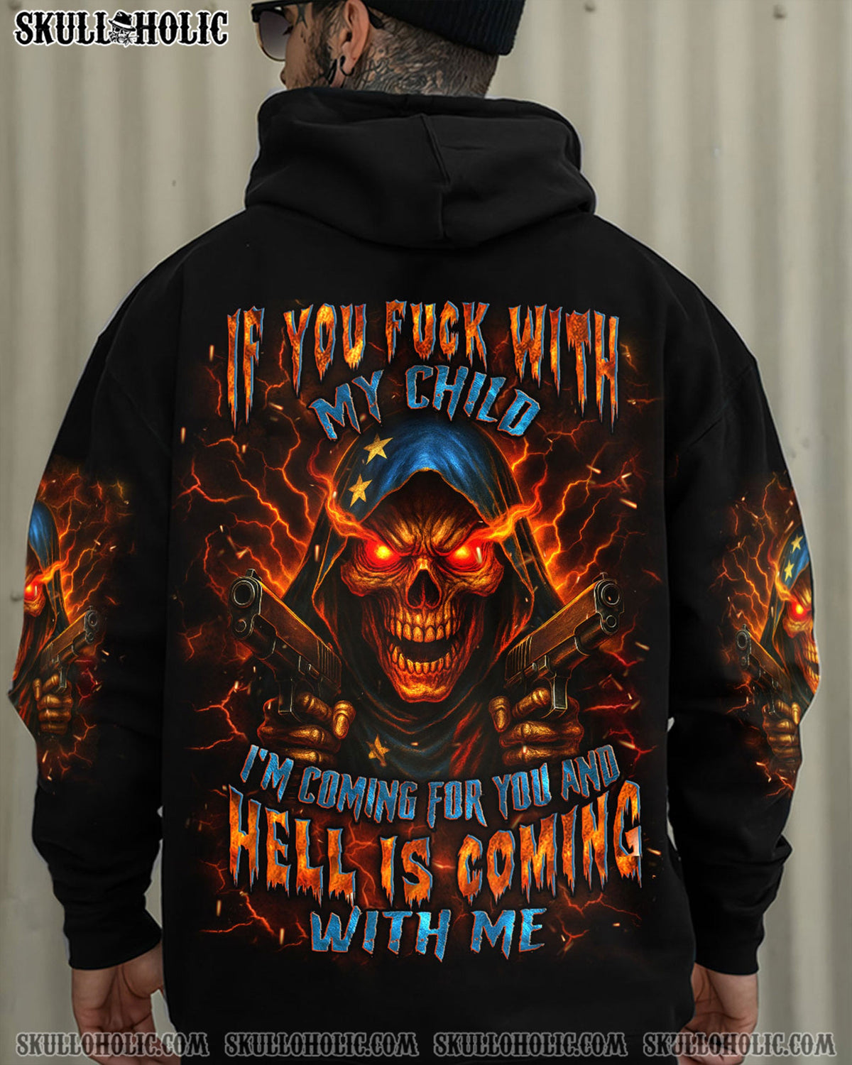 BLISSCORNERS IF YOU F WITH MY CHILD ALL OVER PRINT