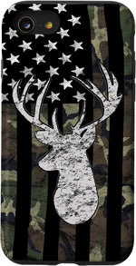 Blisscorners Camouflage Flag Deer Hunting Personalized Name Phone Case LM1012