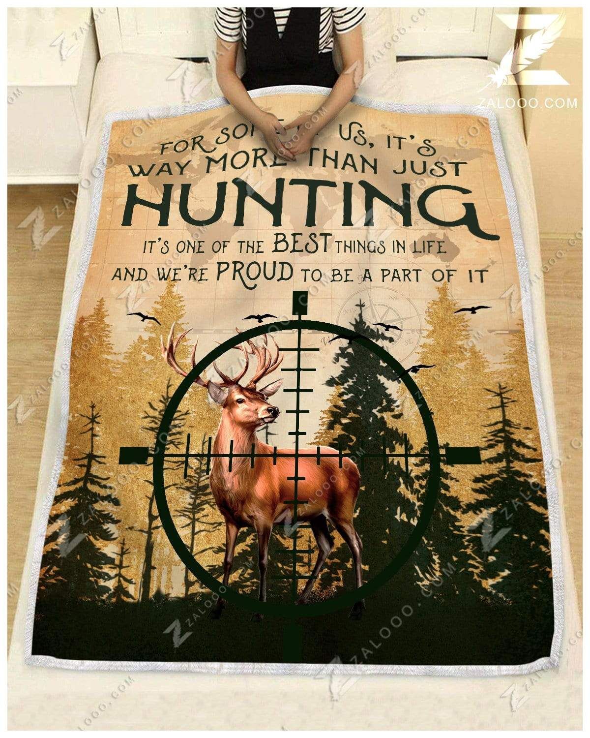 Blisscorners Hunting For Some Of Us Blanket