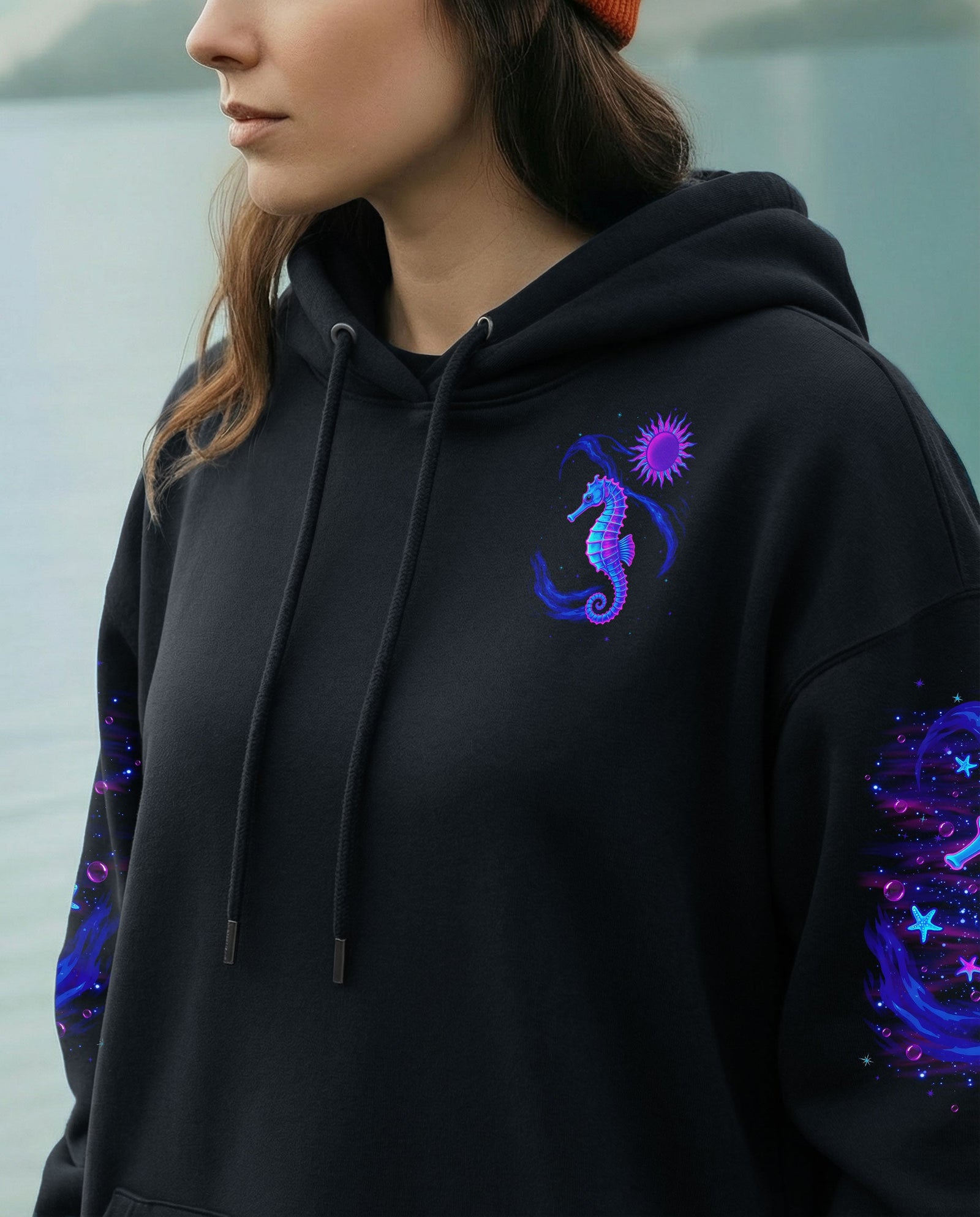 BLISSCORNERS SALTWATER HEALS EVERYTHING SEA HORSE ALL OVER PRINT