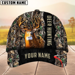 Blisscorners Cool Men’s Camouflage Deer Hunting Multicolor Option Personalized Name 3D Cap