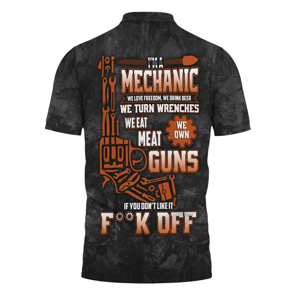 Blisscorners Funny Mechanic T Shirt We Love Freedom We Drink Beer We Turn Wrenches Auto Repair Garage Workwear Tee Patriotic Gift For Men Dad Husband