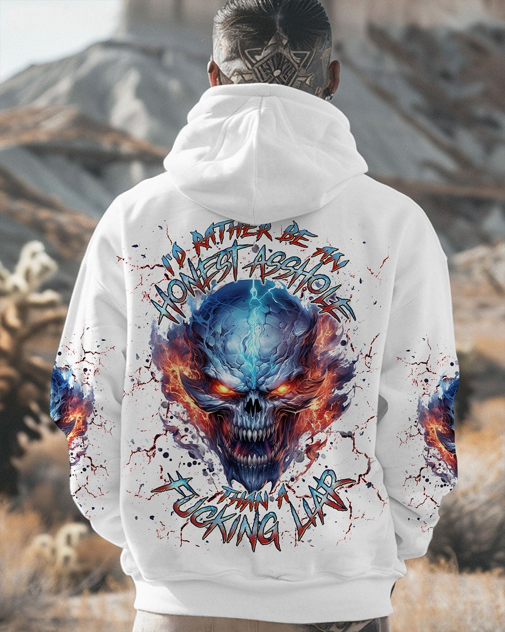 BLISSCORNERS I'D RATHER BE AN HONEST A SKULL ALL OVER PRINT