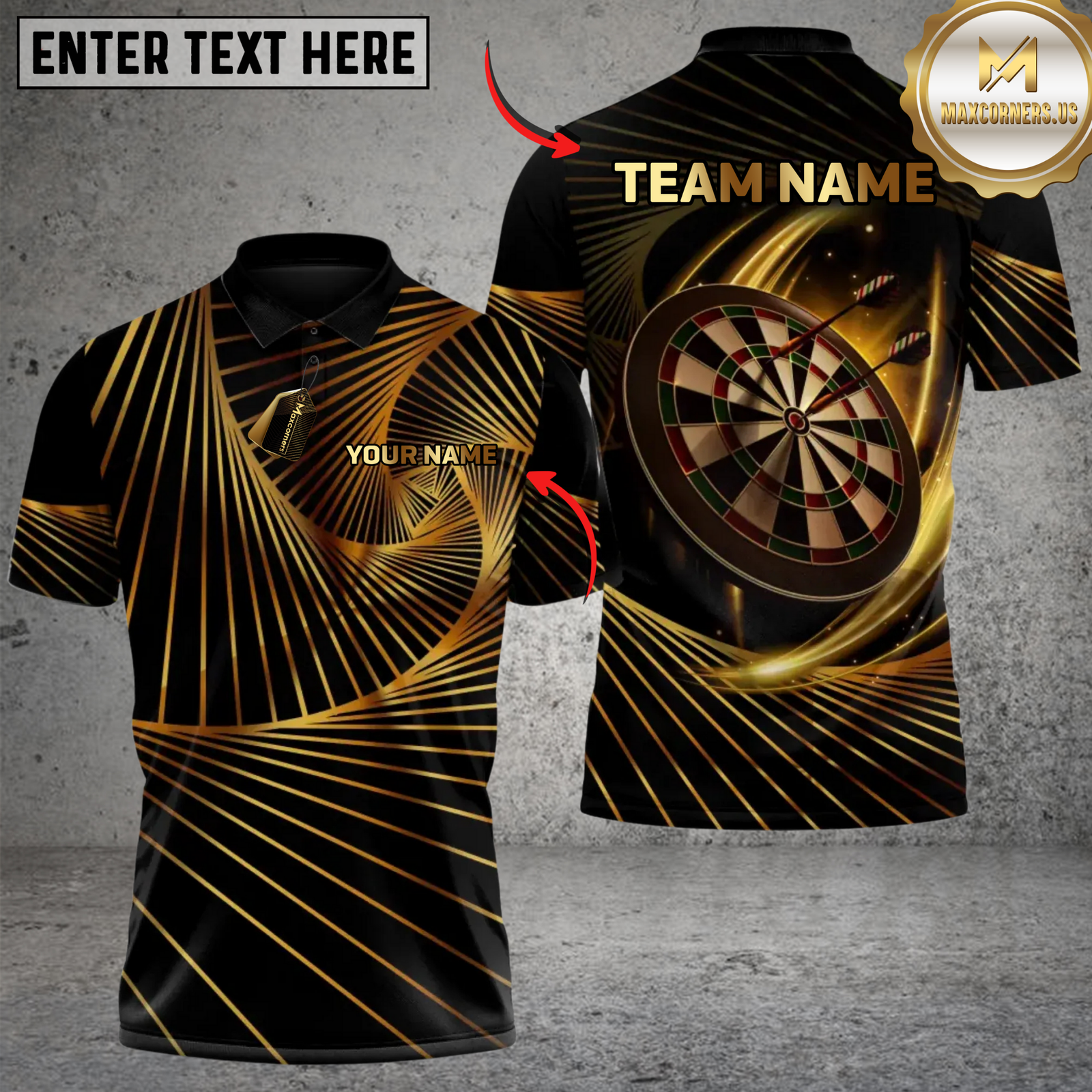 Blisscorners Pro Line Darts Multicolor Customized Name, Team Name 3D Shirts