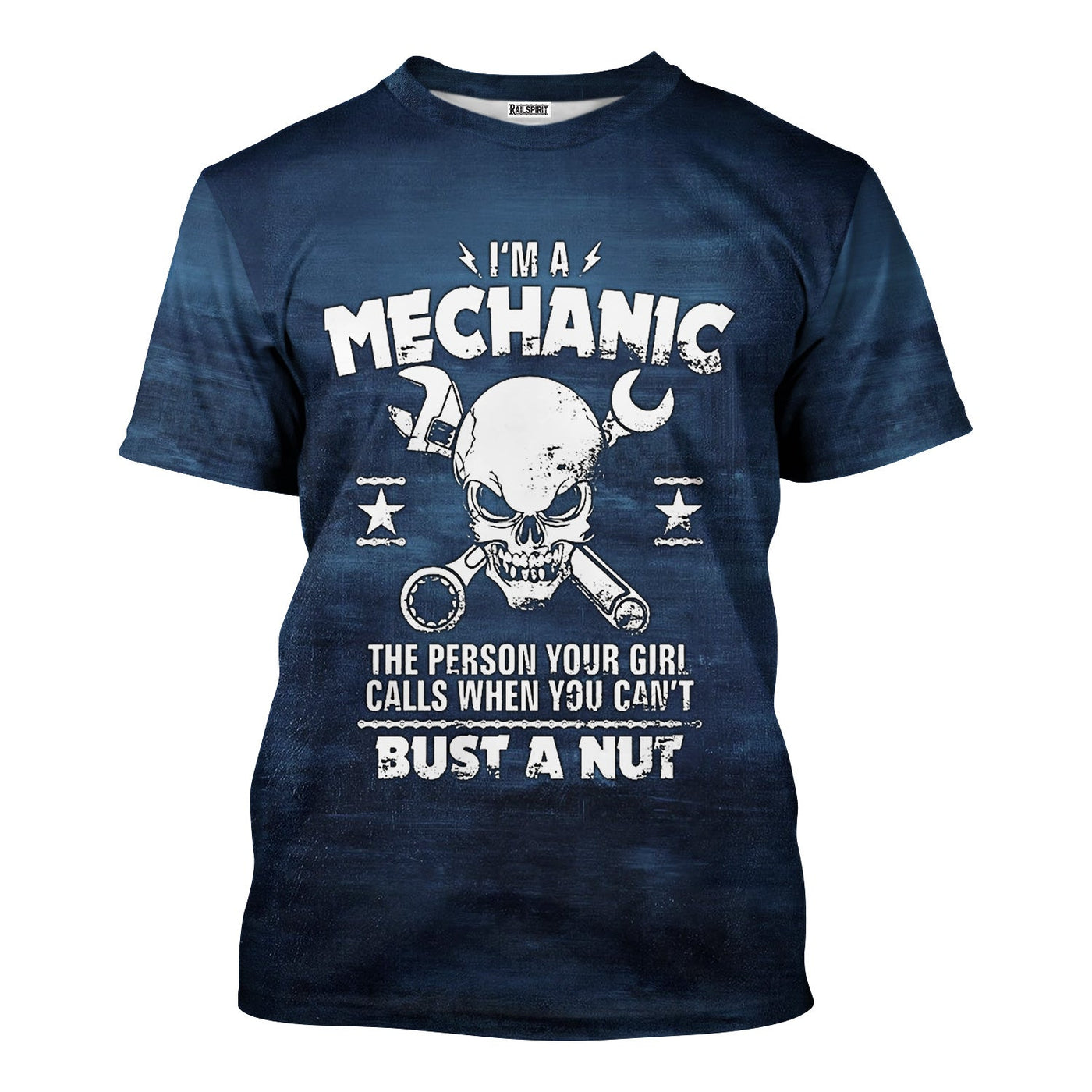 Blisscorners Vintage Mechanic Shirt I'm A Mechanic The Person Your Girl Calls When You Can't Bust a Nut T Shirt