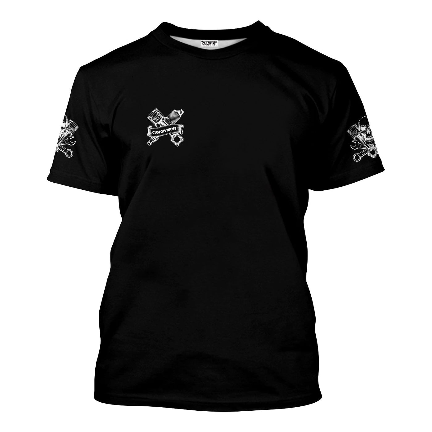 Blisscorners Custom Name Funny Quote I'm A Mechanic Because Your Roll Student Can't Design It Right Black T Shirt