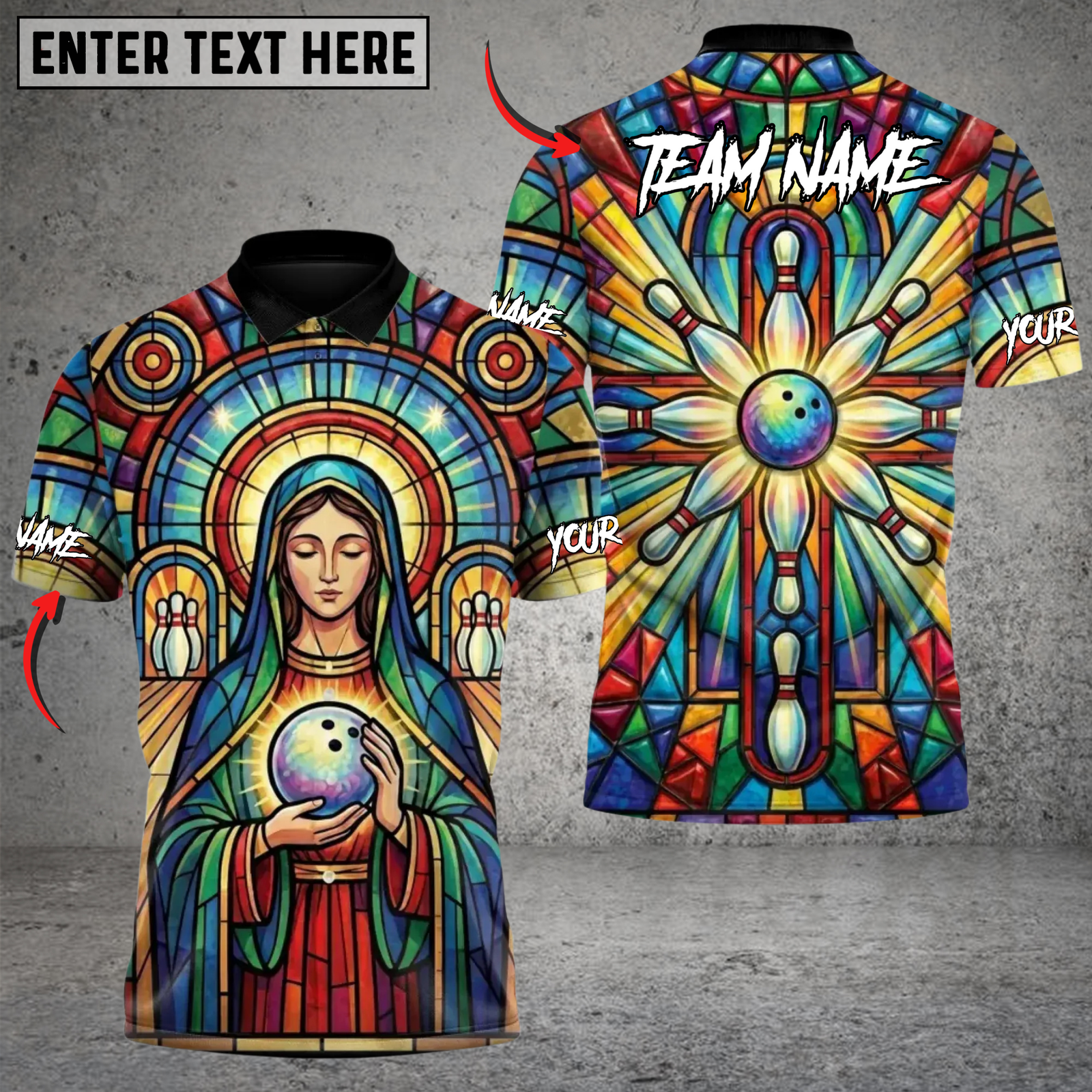 Blisscorners Bowling Blessed Strike Maria Personalized Name 3D Unisex Shirt