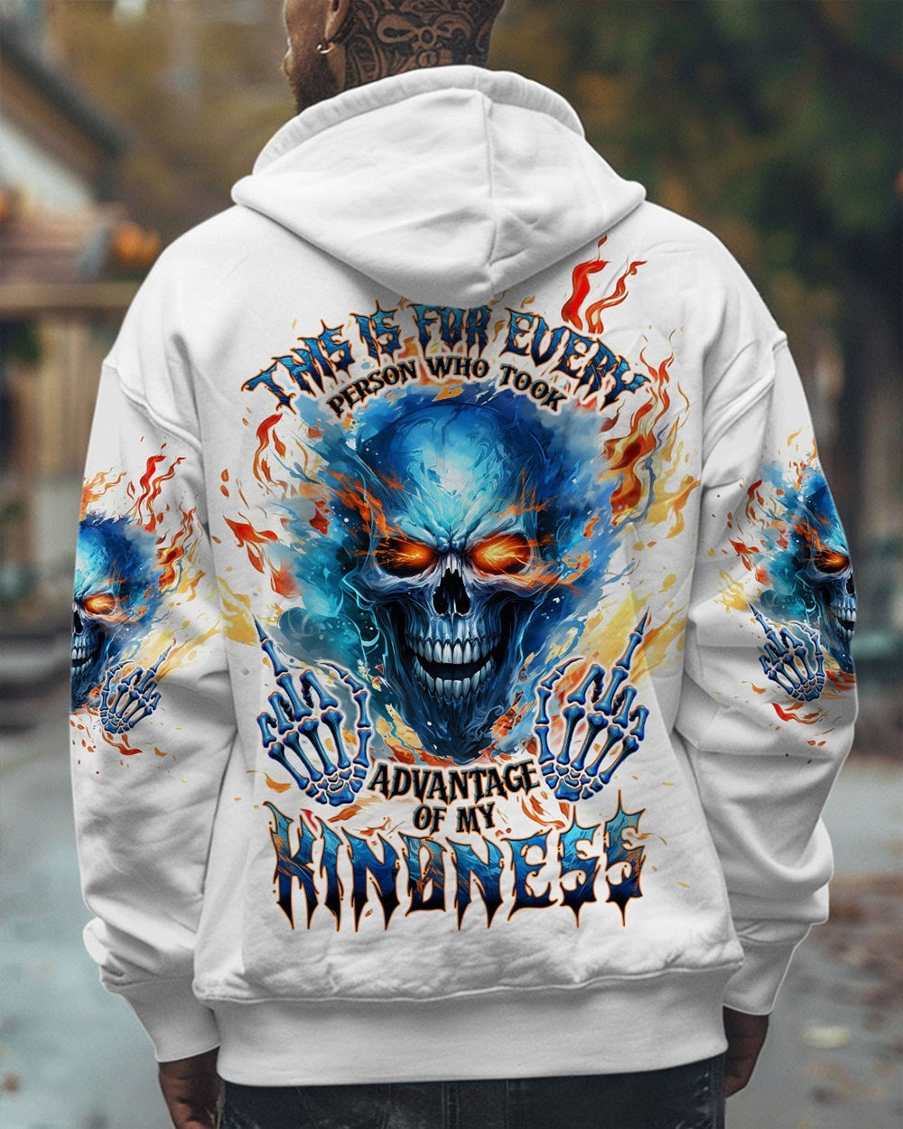 BLISSCORNERS PERSON WHO TOOK ADVANTAGE OF MY KINDNESS SKULL ALL OVER PRINT