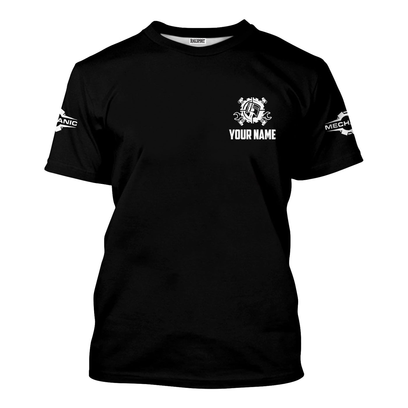 Blisscorners Personalized Mechanic Shirt, High School Dropout Fixing What Your Bachelor's Degree Couldn't Design, Gift For Men