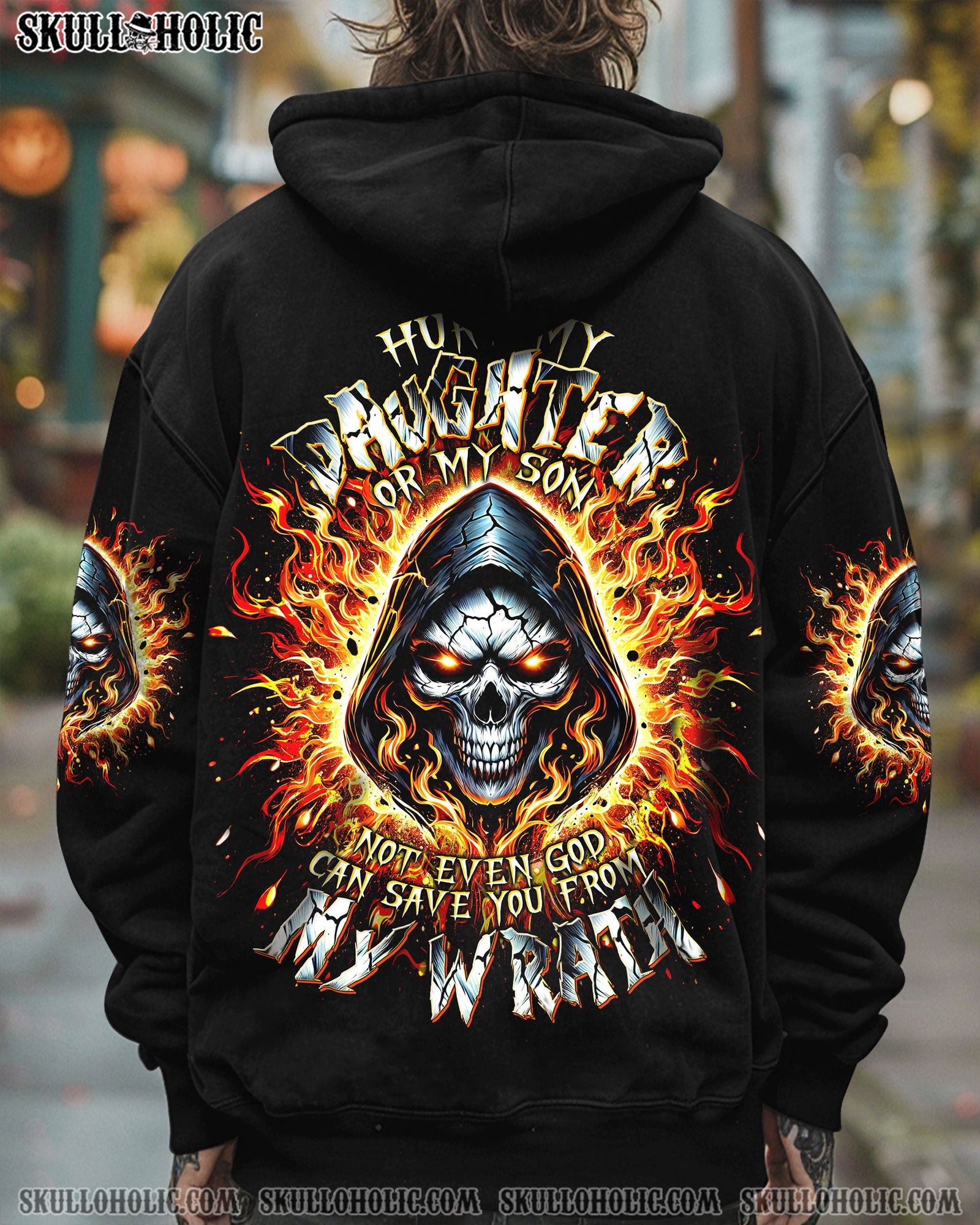 BLISSCORNERS HURT MY DAUGHTER OR MY SON REAPER ALL OVER PRINT