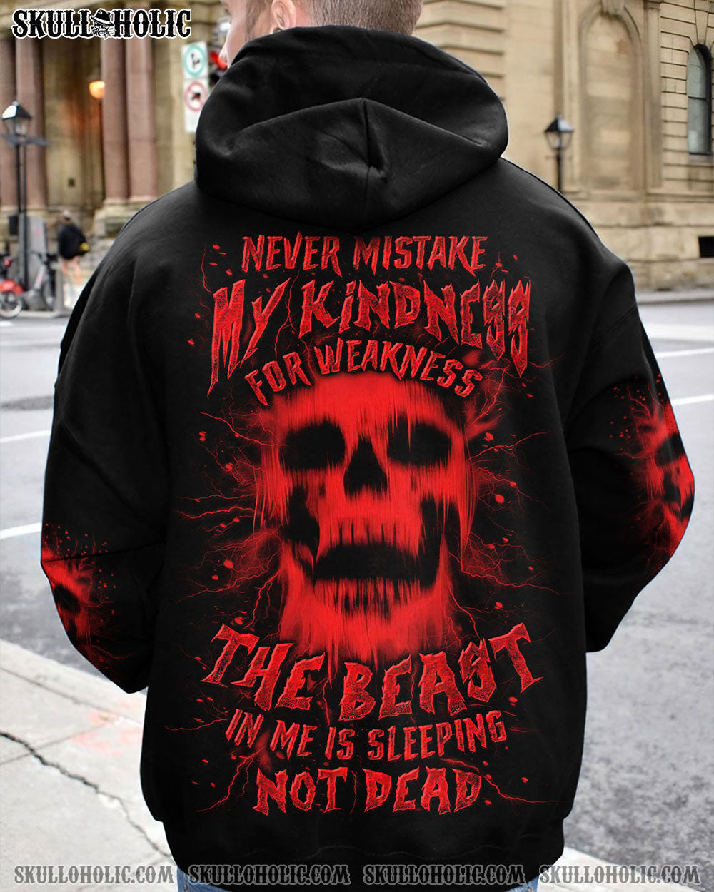 BLISSCORNERS THE BEAST IN ME IS SLEEPING NOT DEAD ALL OVER PRINT