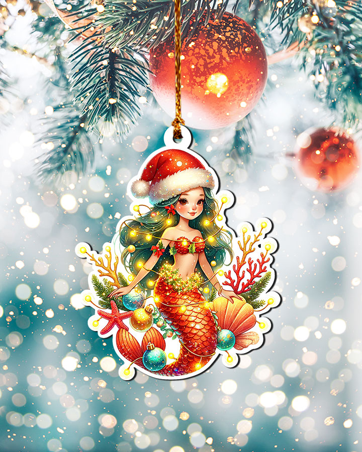 BLISSCORNERS MERMAID CHRISTMAS ORNAMENT