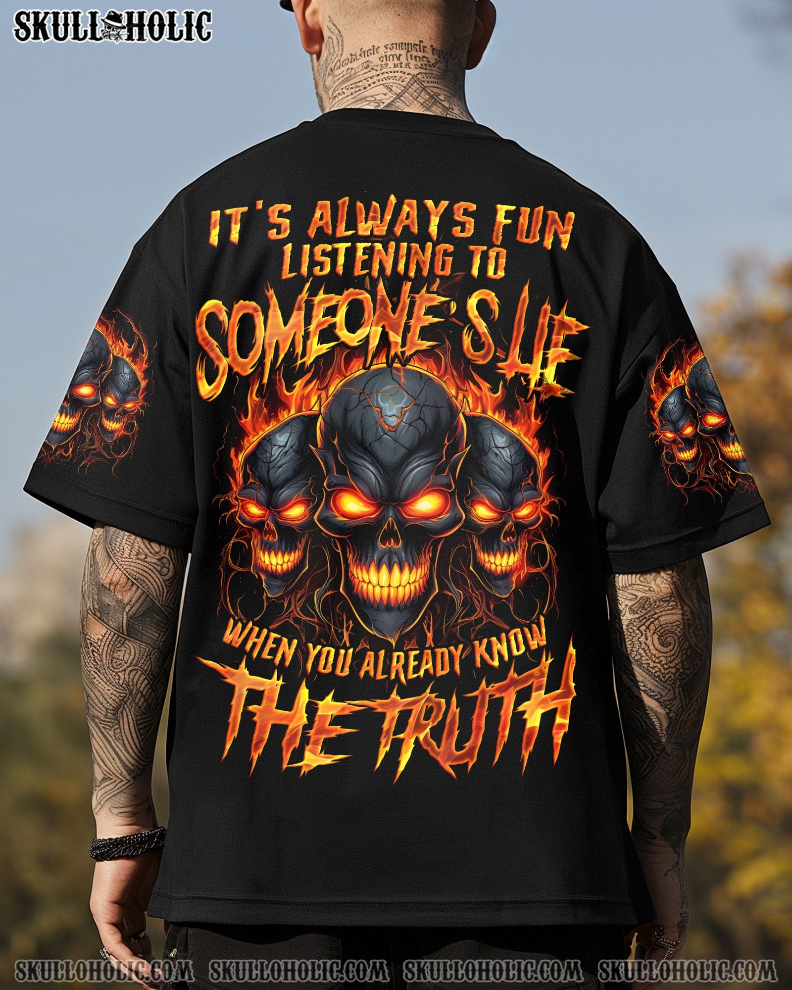 BLISSCORNERS WHEN YOU ALREADY KNOW THE TRUTH SKULL ALL OVER PRINT