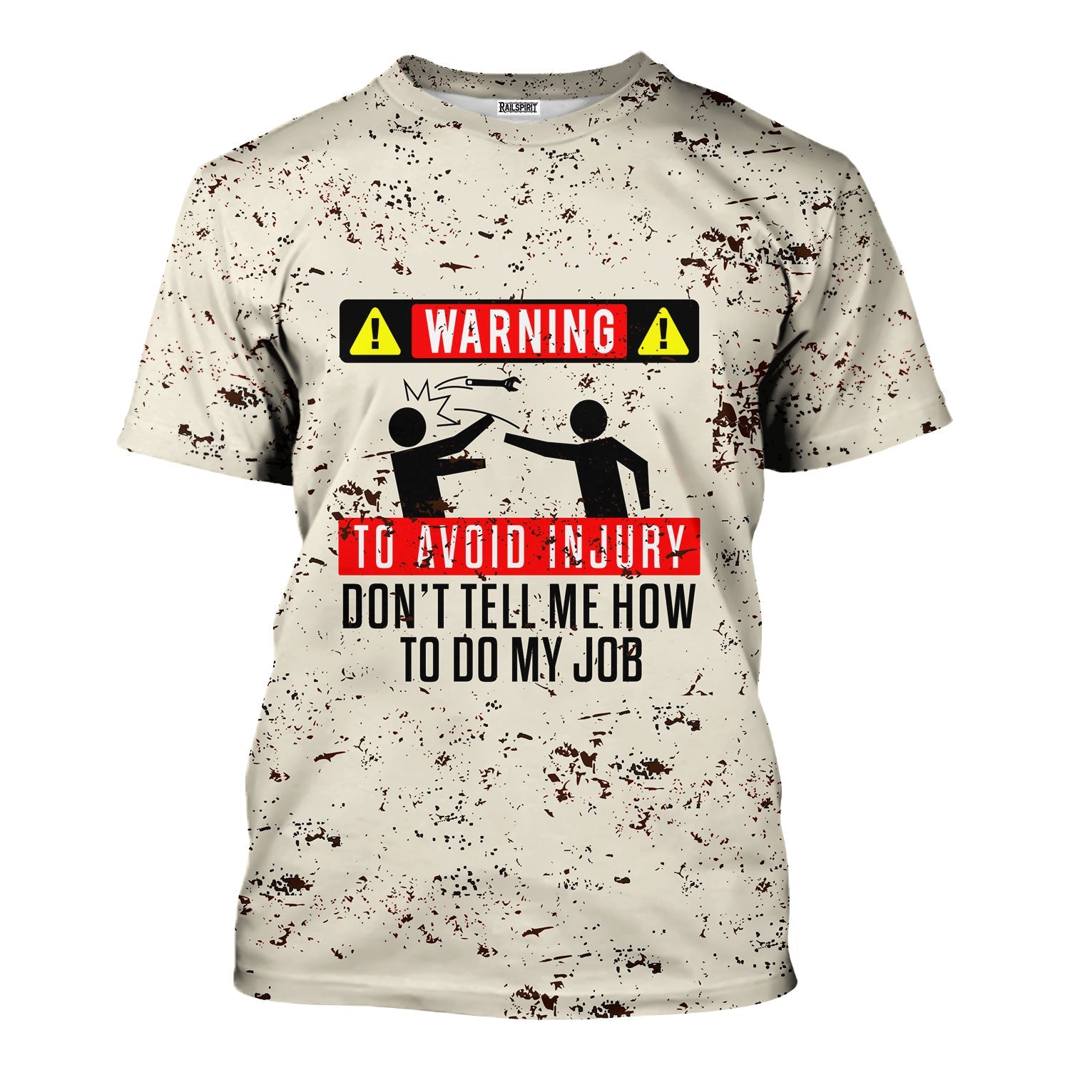 Blisscorners Funny Mechanic Shirt for Men, Warning To Avoid Injury Don’t Tell Me How to Do My Job T-Shirt, Work Humor Novelty Shirt